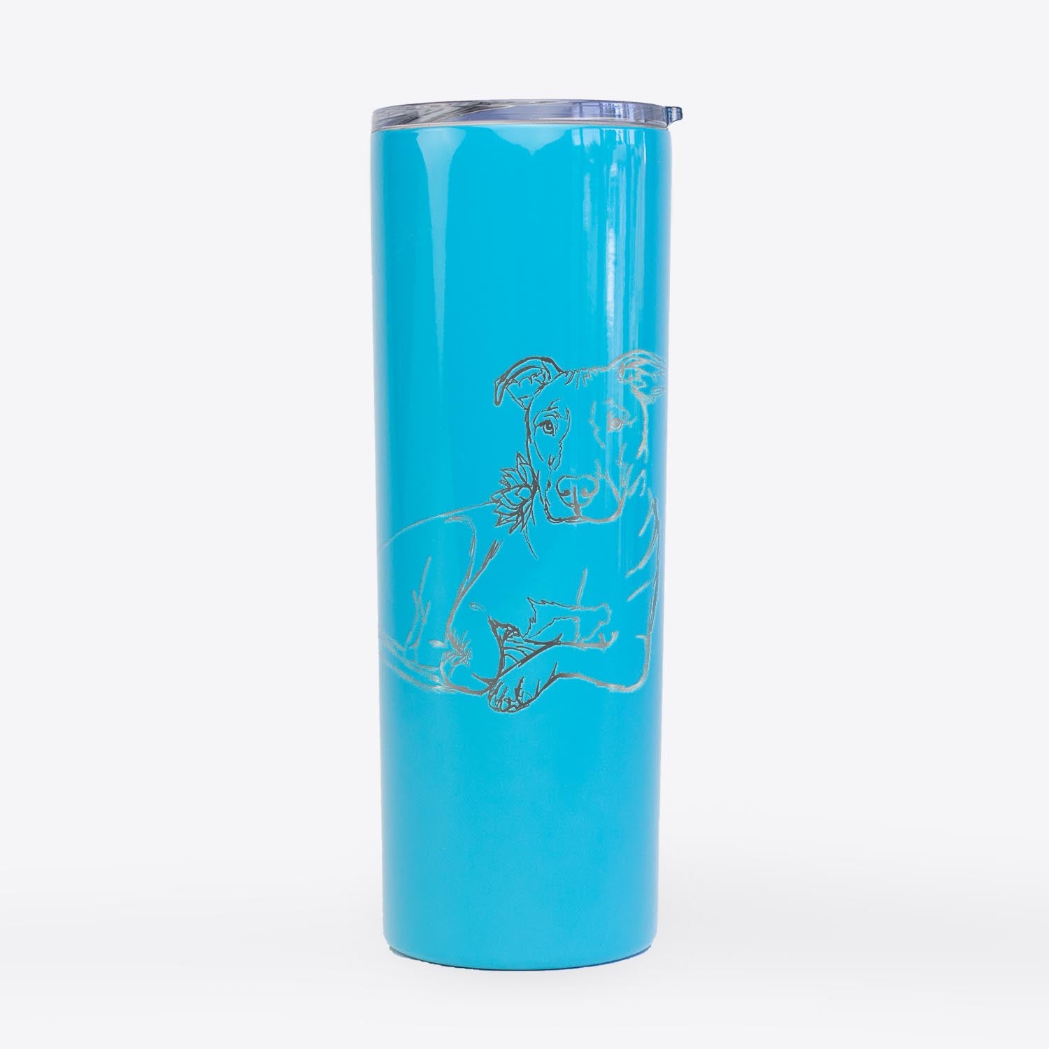 Doodled Nugget the Pitbull - 20oz Skinny Tumbler