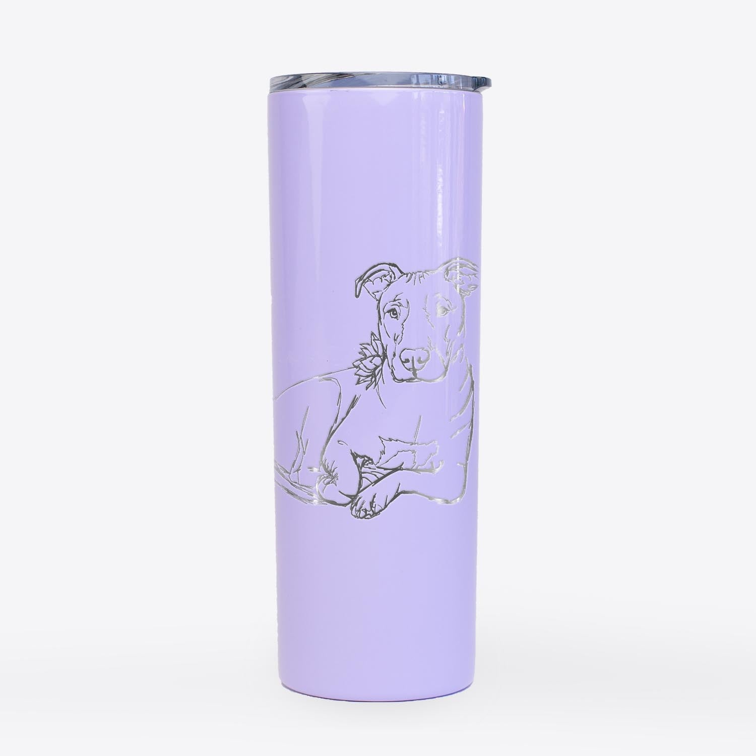 Doodled Nugget the Pitbull - 20oz Skinny Tumbler