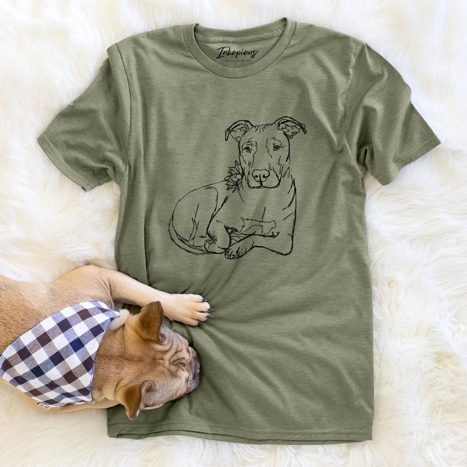 Doodled Nugget the Pitbull - Unisex Crewneck