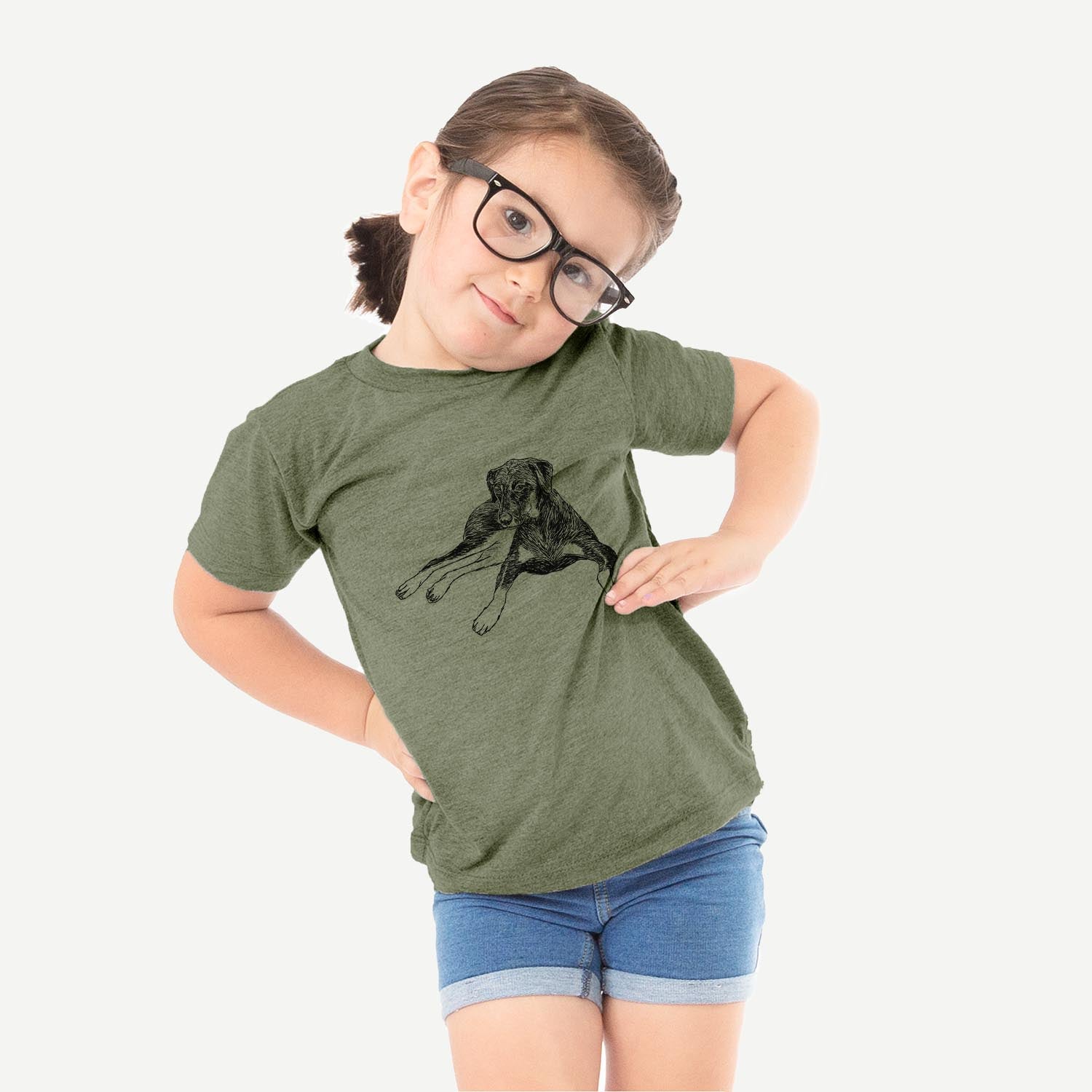 Doodled Penny Lee the Mixed Breed - Kids/Youth/Toddler Shirt