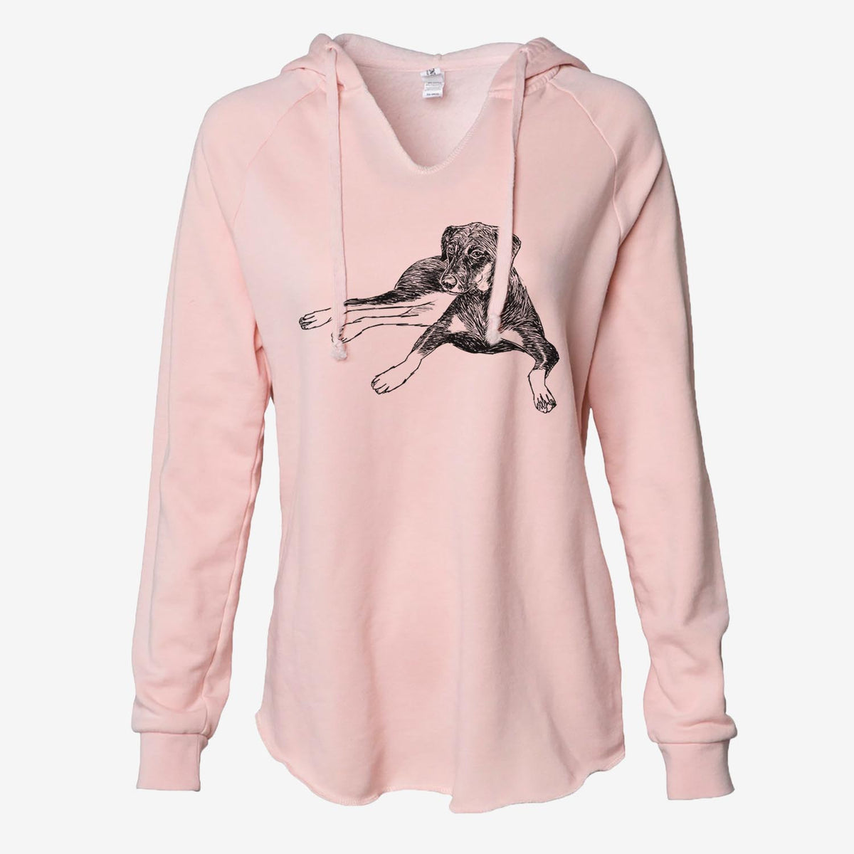 Doodled Penny Lee the Mixed Breed - Cali Wave Hooded Sweatshirt