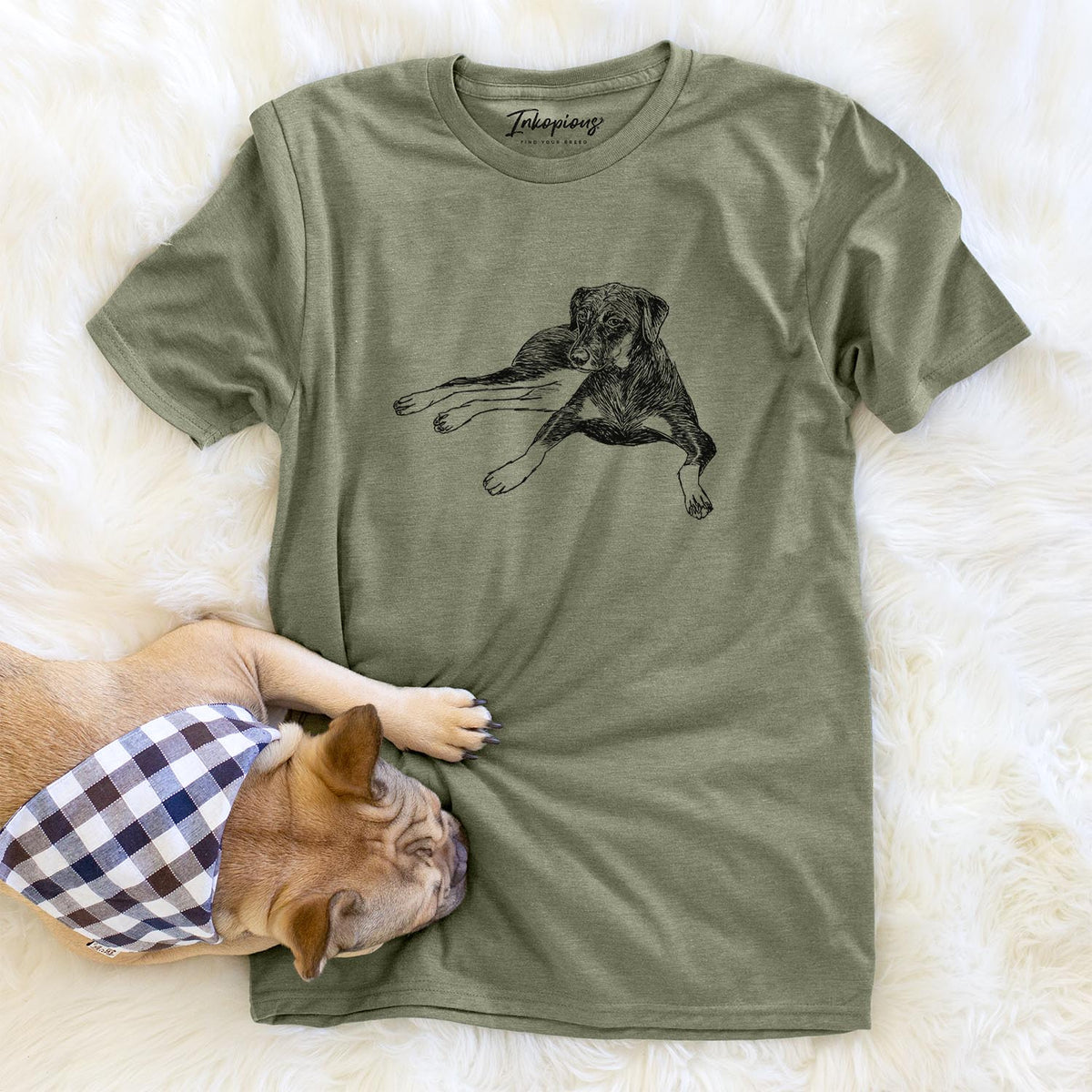 Doodled Penny Lee the Mixed Breed - Unisex Crewneck
