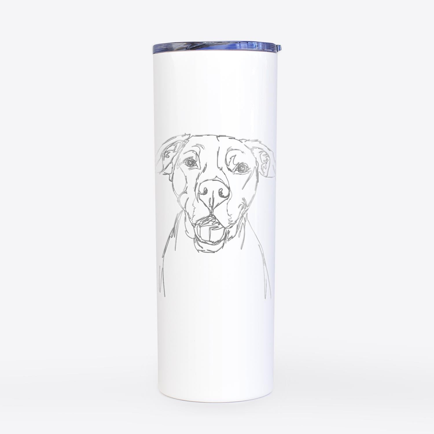 Doodled Pitbull Mix - 20oz Skinny Tumbler