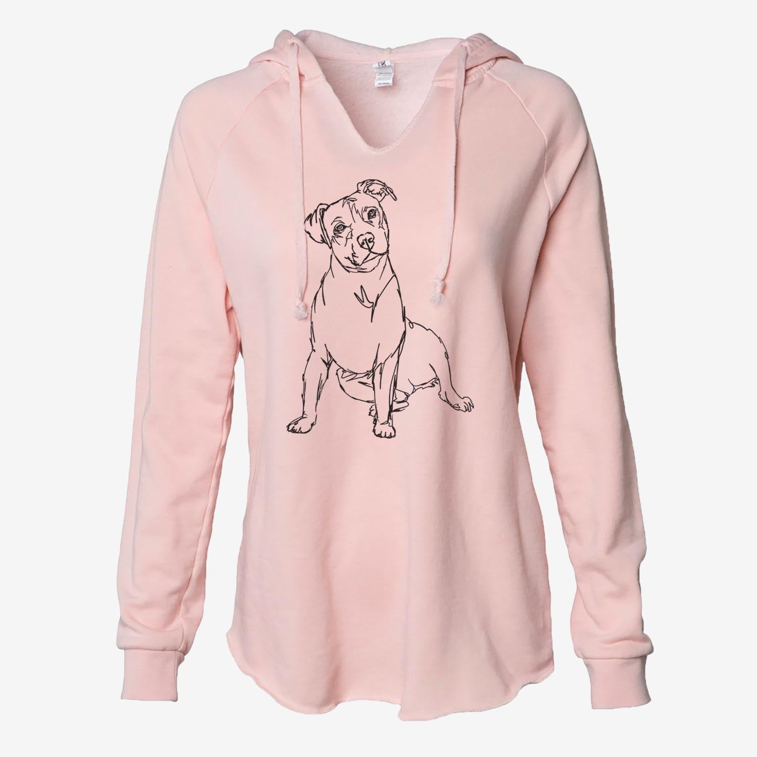 Doodled Pitbull - Cali Wave Hooded Sweatshirt