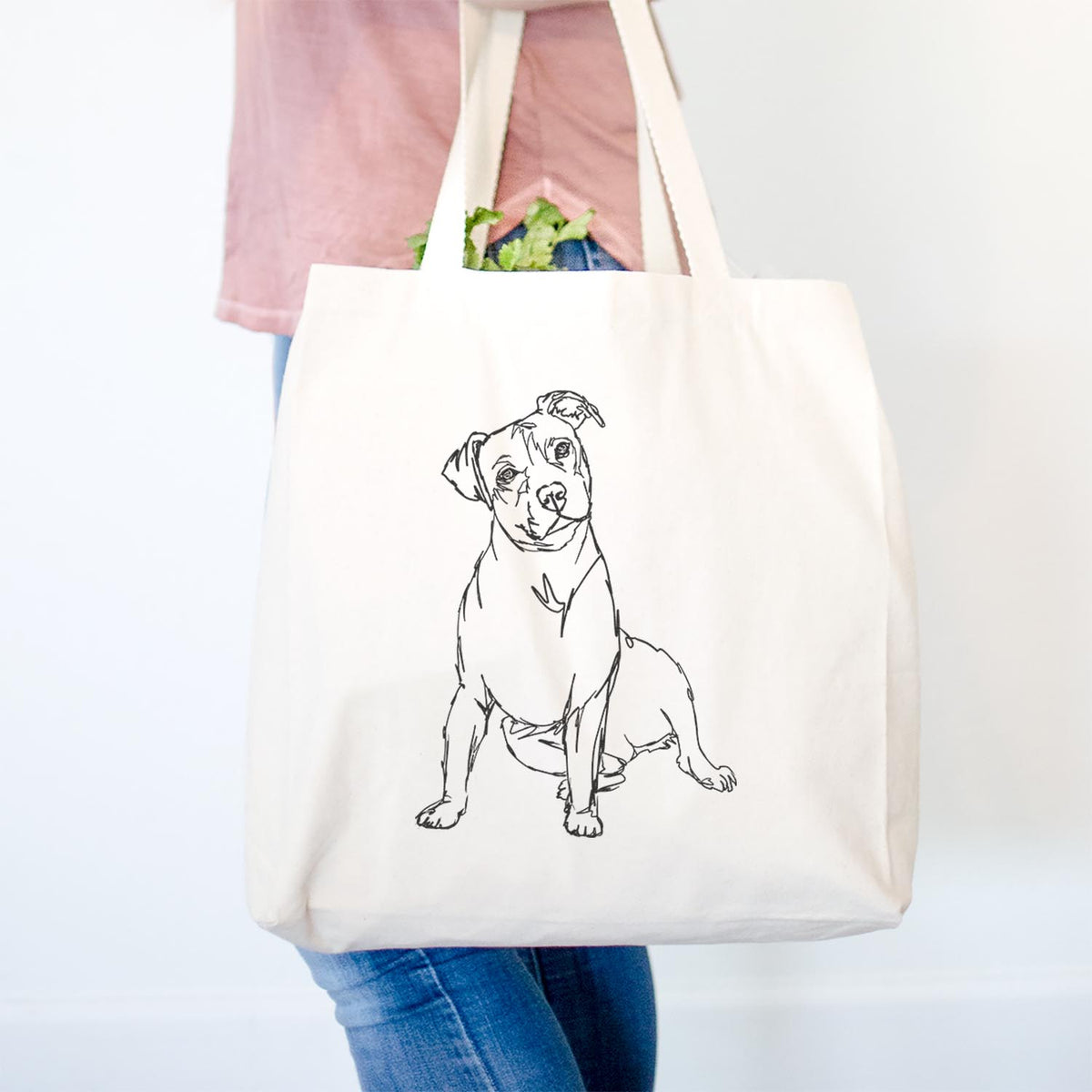 Doodled Pitbull - Tote Bag