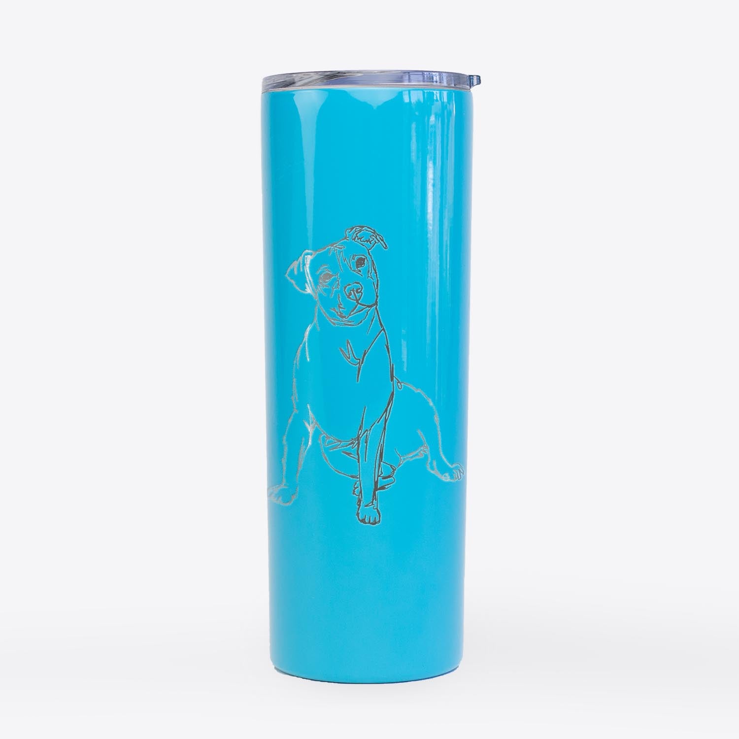 Doodled Pitbull - 20oz Skinny Tumbler