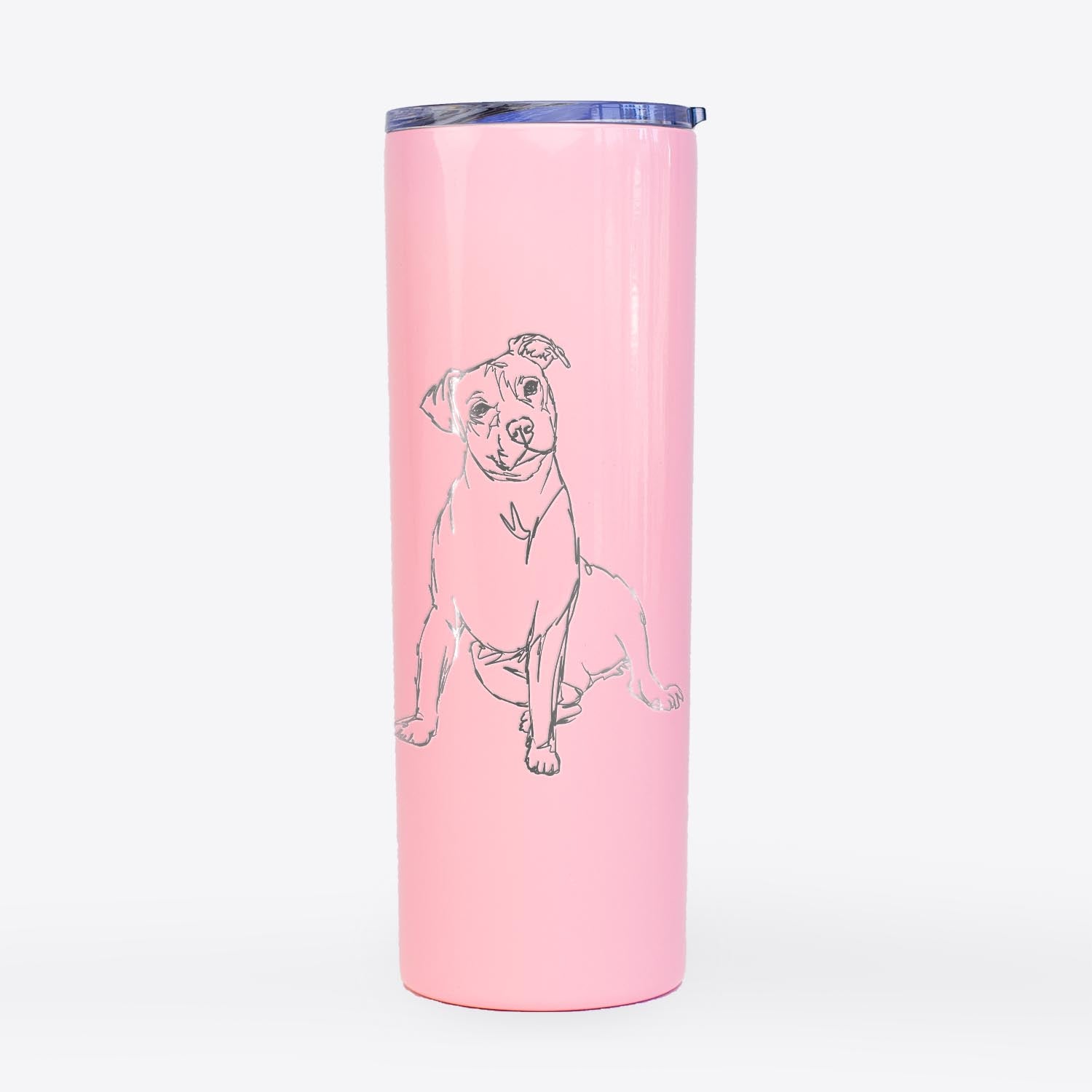 Doodled Pitbull - 20oz Skinny Tumbler