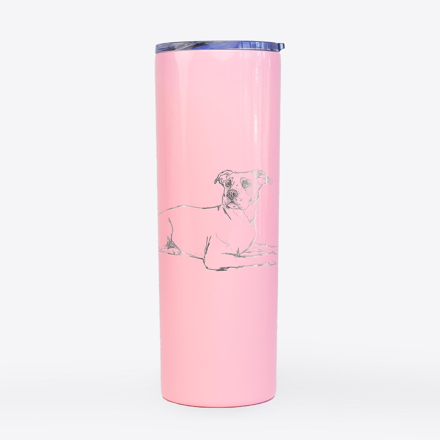 Doodled Pixel the American Staffordshire - 20oz Skinny Tumbler