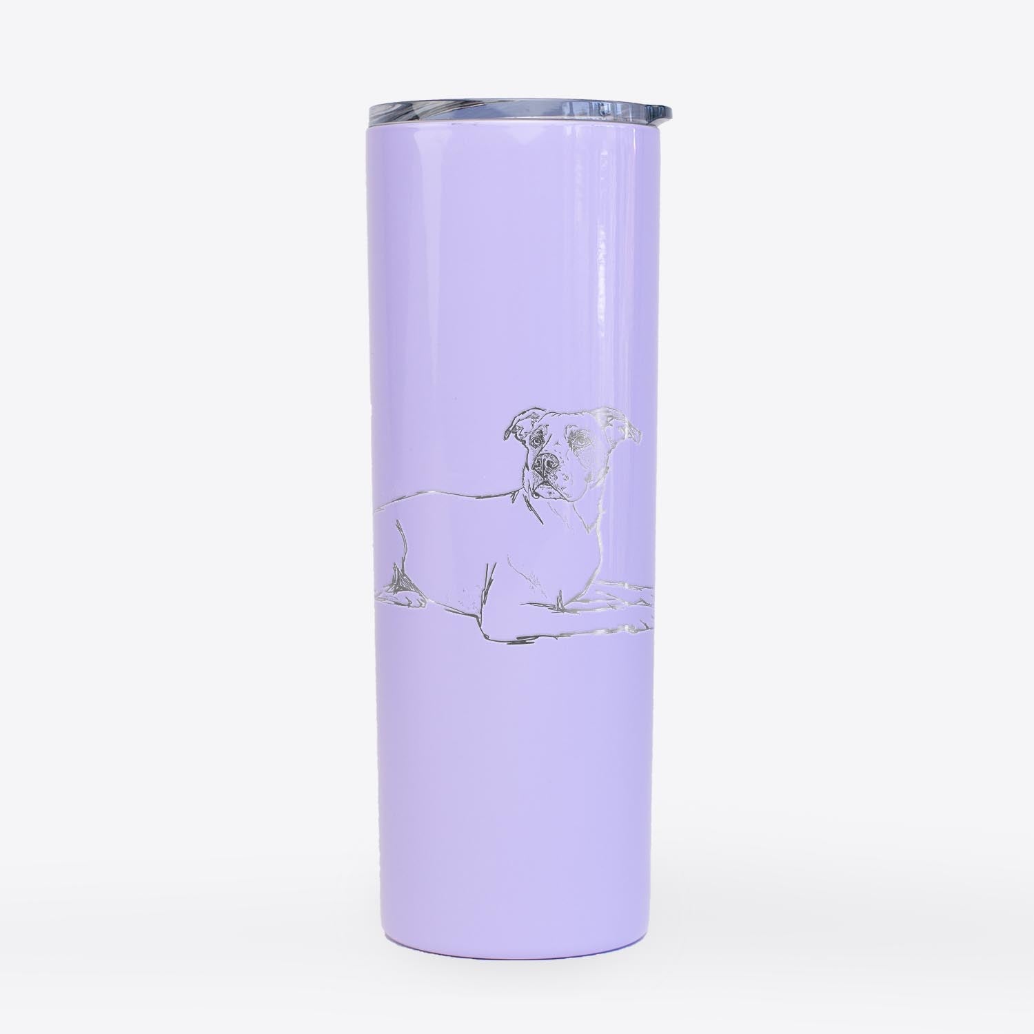 Doodled Pixel the American Staffordshire - 20oz Skinny Tumbler