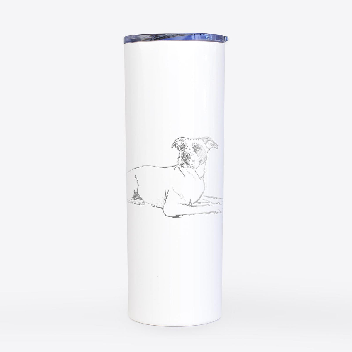 Doodled Pixel the American Staffordshire - 20oz Skinny Tumbler