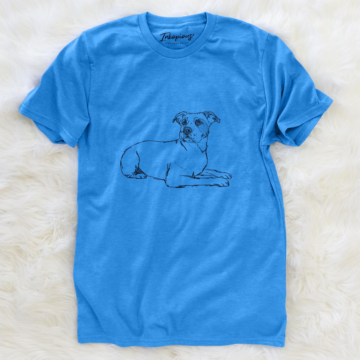 Doodled Pixel the American Staffordshire - Unisex Crewneck