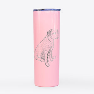 Doodled Poochie the Mixed Breed - 20oz Skinny Tumbler