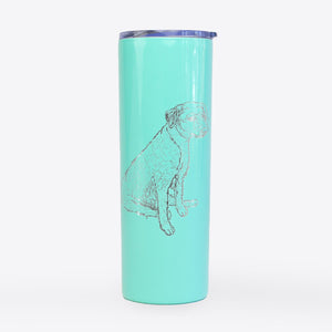 Doodled Poochie the Mixed Breed - 20oz Skinny Tumbler