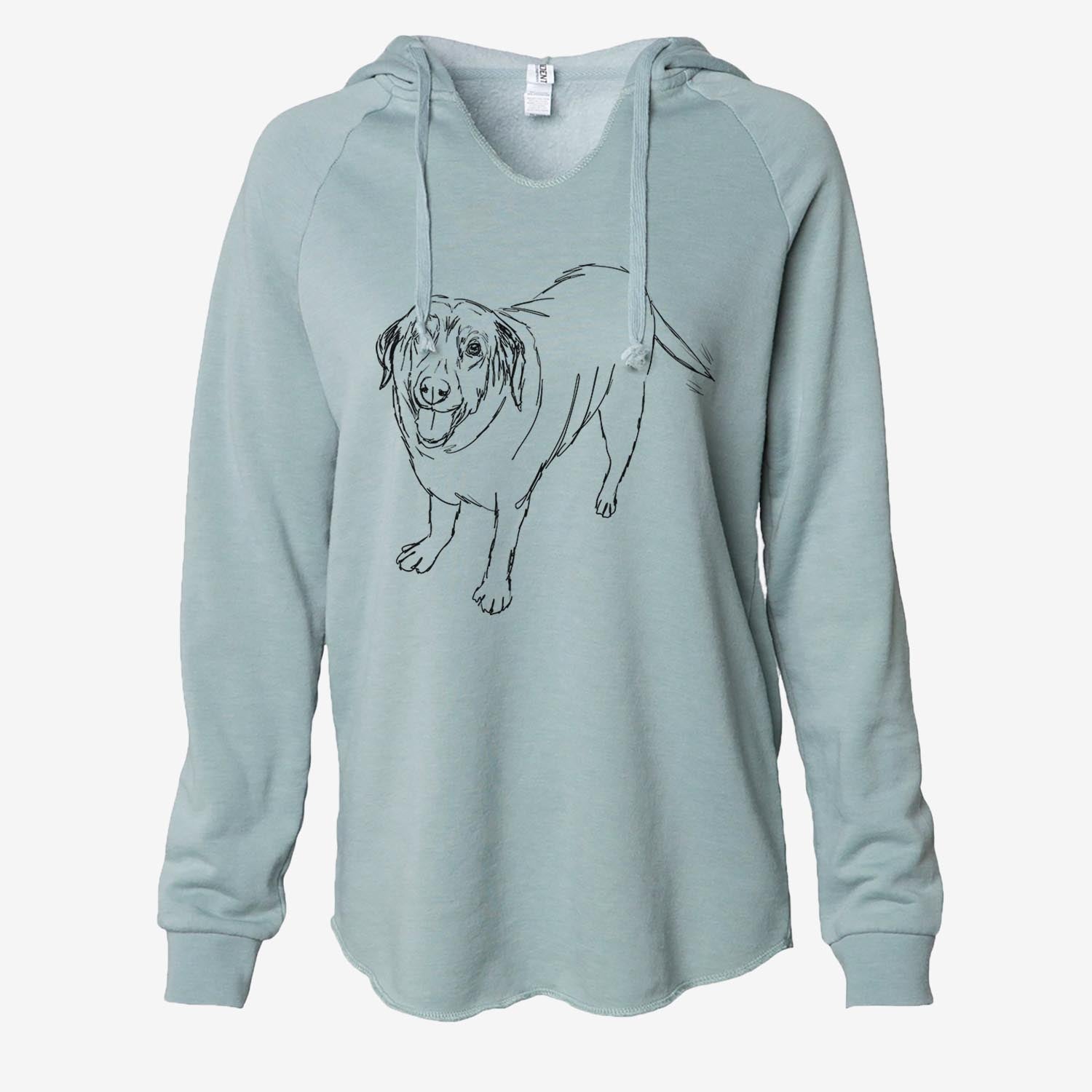 Doodled Puddles the Labrador Retriever - Cali Wave Hooded Sweatshirt