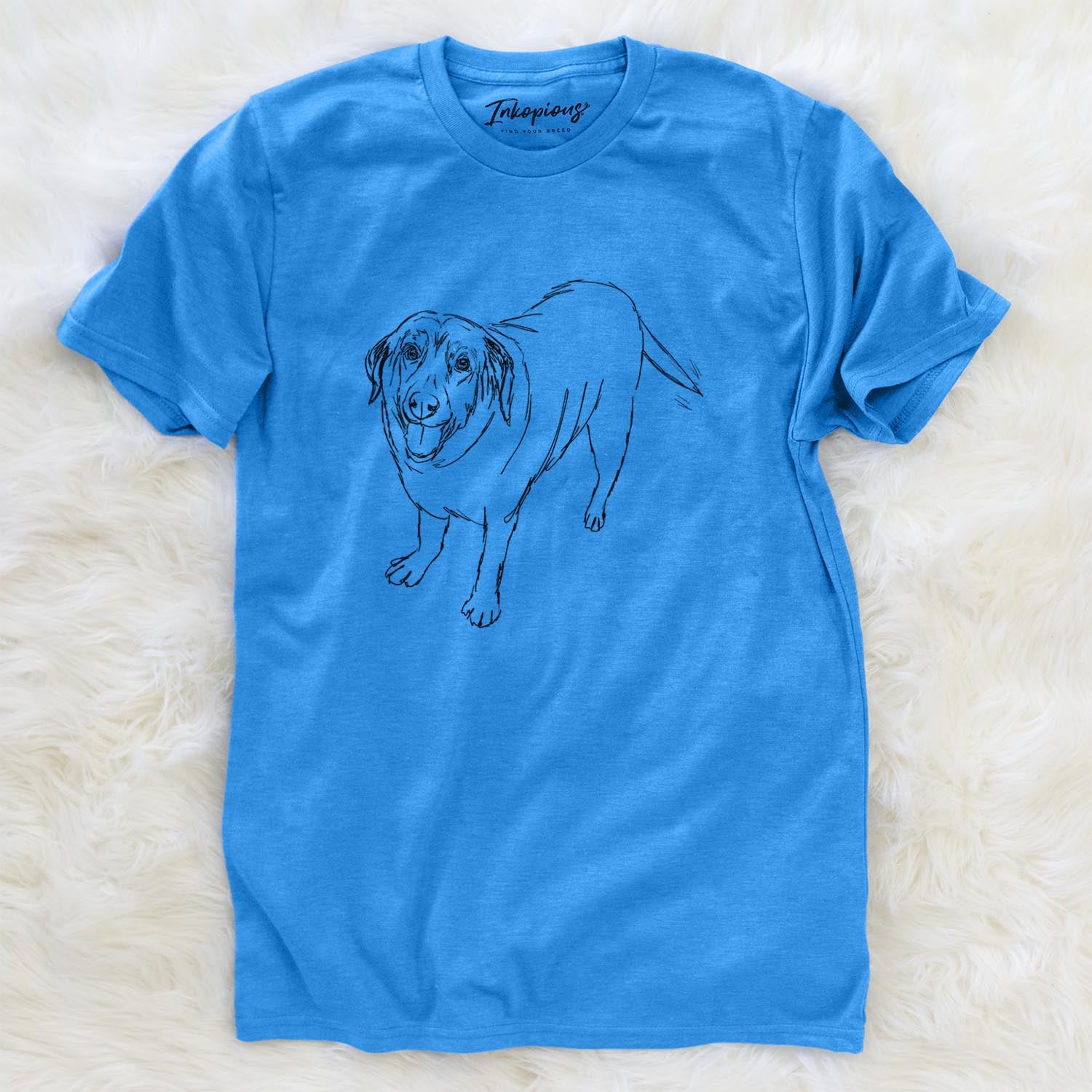 Doodled Puddles the Labrador Retriever - Unisex Crewneck