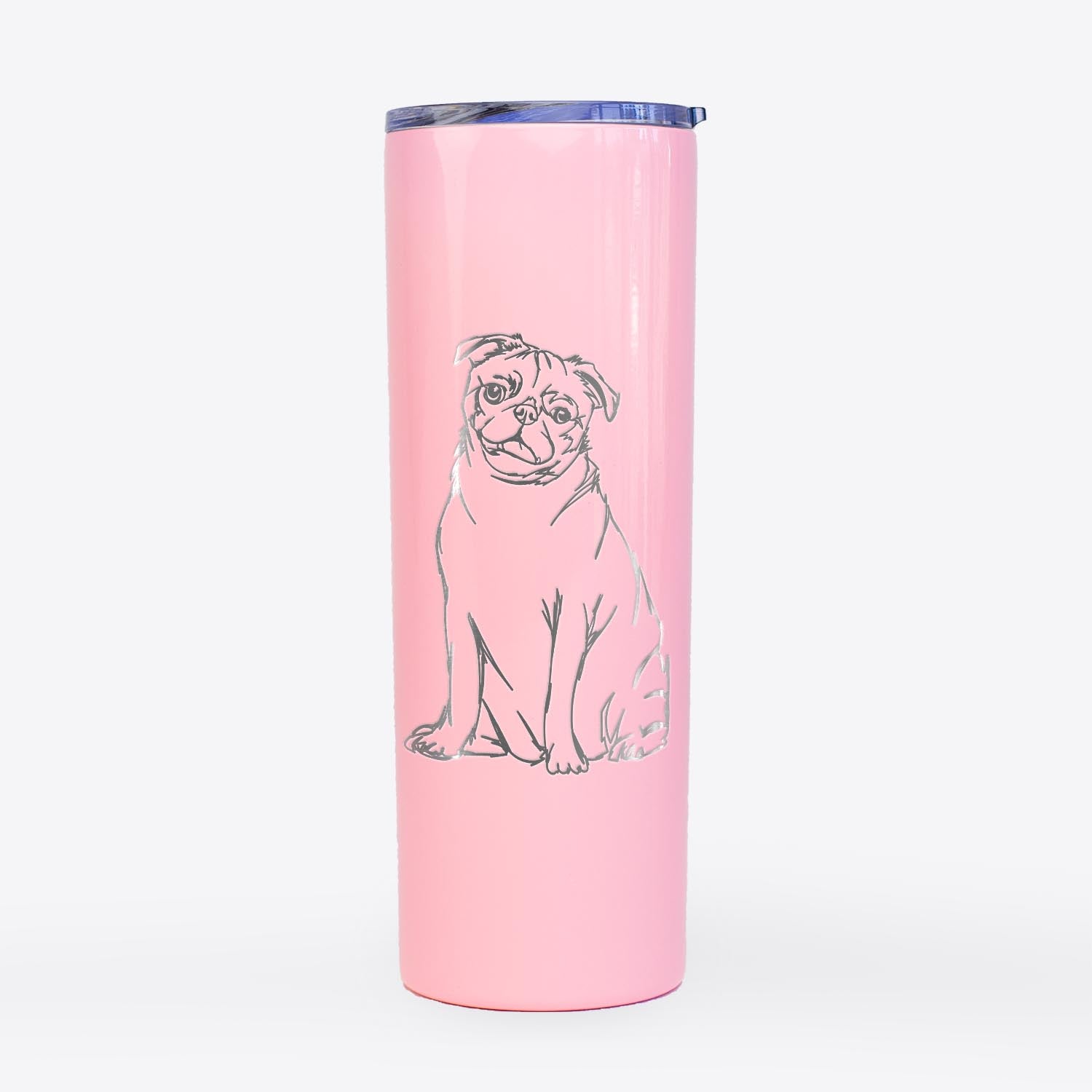 Doodled Pug - 20oz Skinny Tumbler