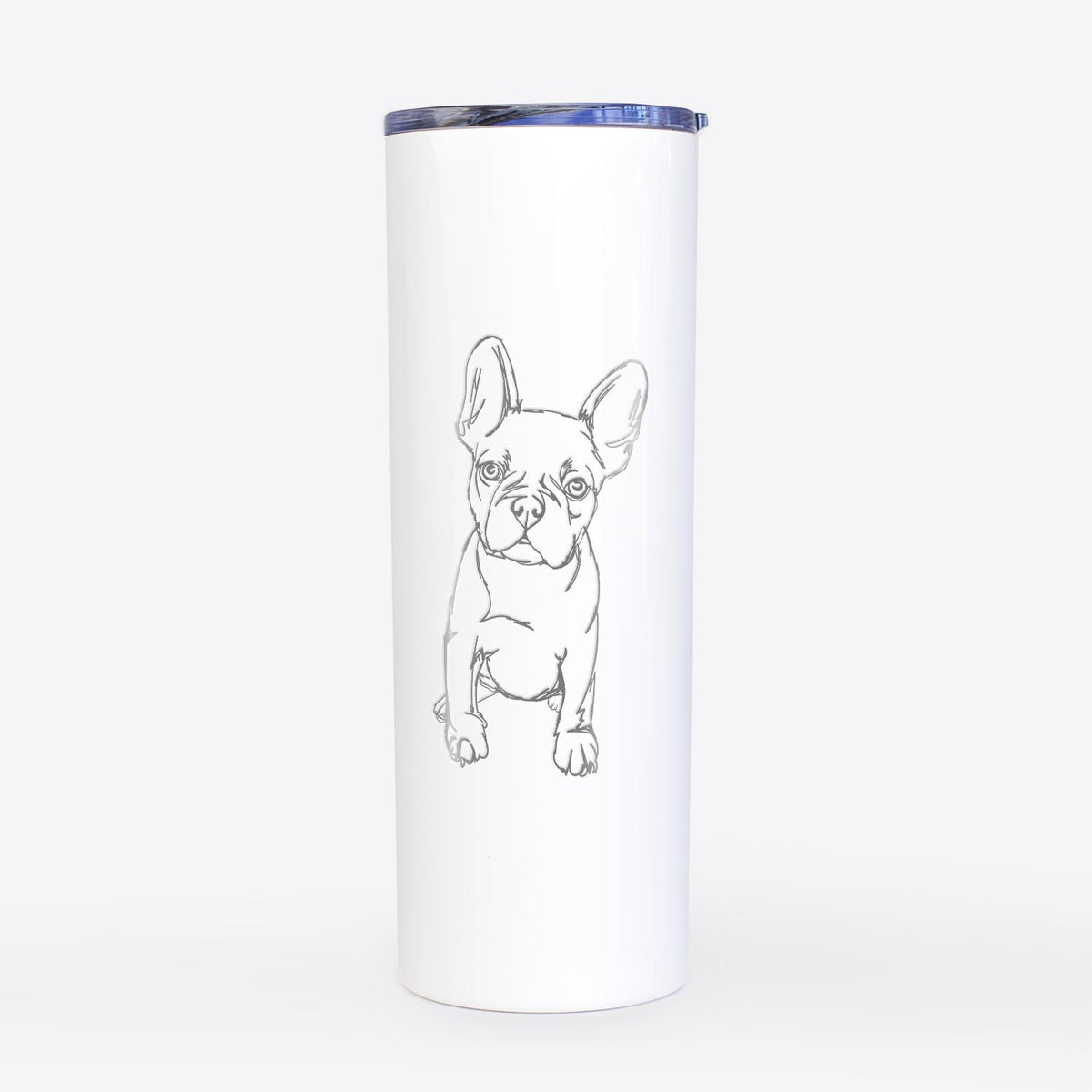 Doodled Puppy Franco the French Bulldog - 20oz Skinny Tumbler