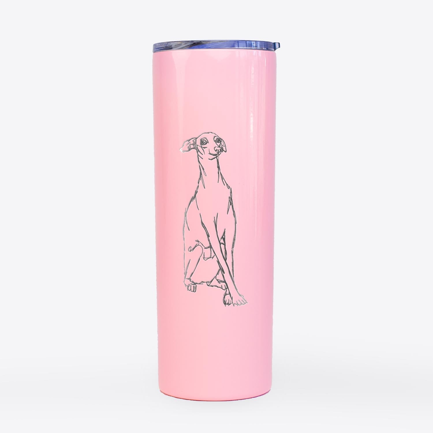 Doodled Queenie the Italian Greyhound - 20oz Skinny Tumbler