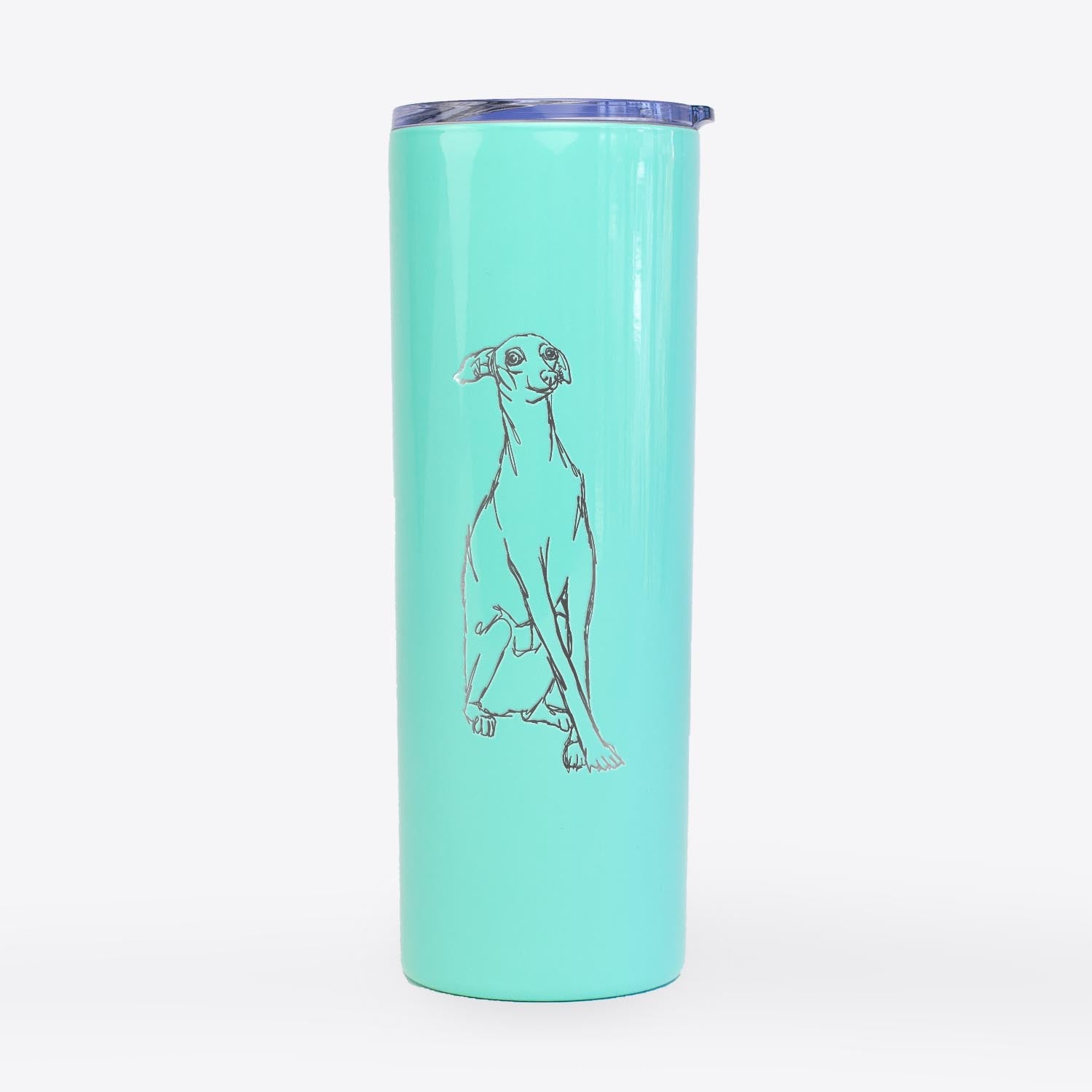 Doodled Queenie the Italian Greyhound - 20oz Skinny Tumbler