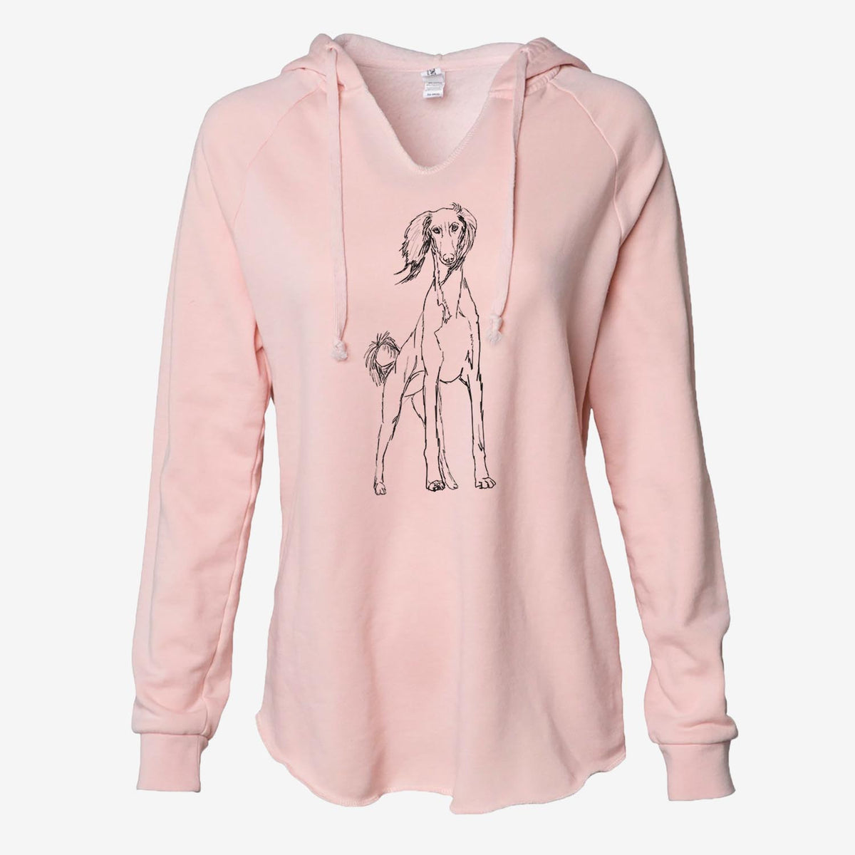 Doodled Ramses the Saluki - Cali Wave Hooded Sweatshirt