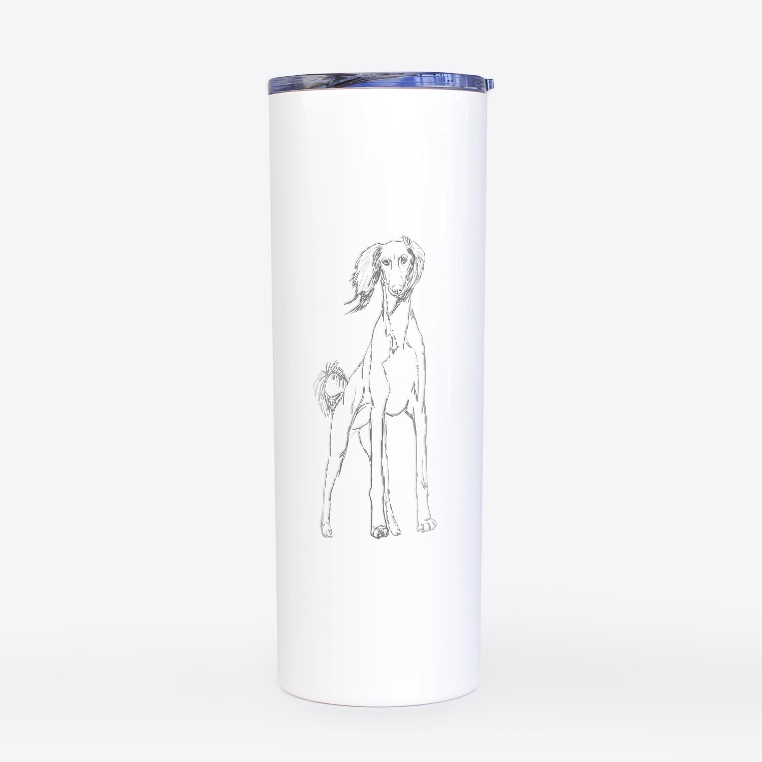 Doodled Ramses the Saluki - 20oz Skinny Tumbler