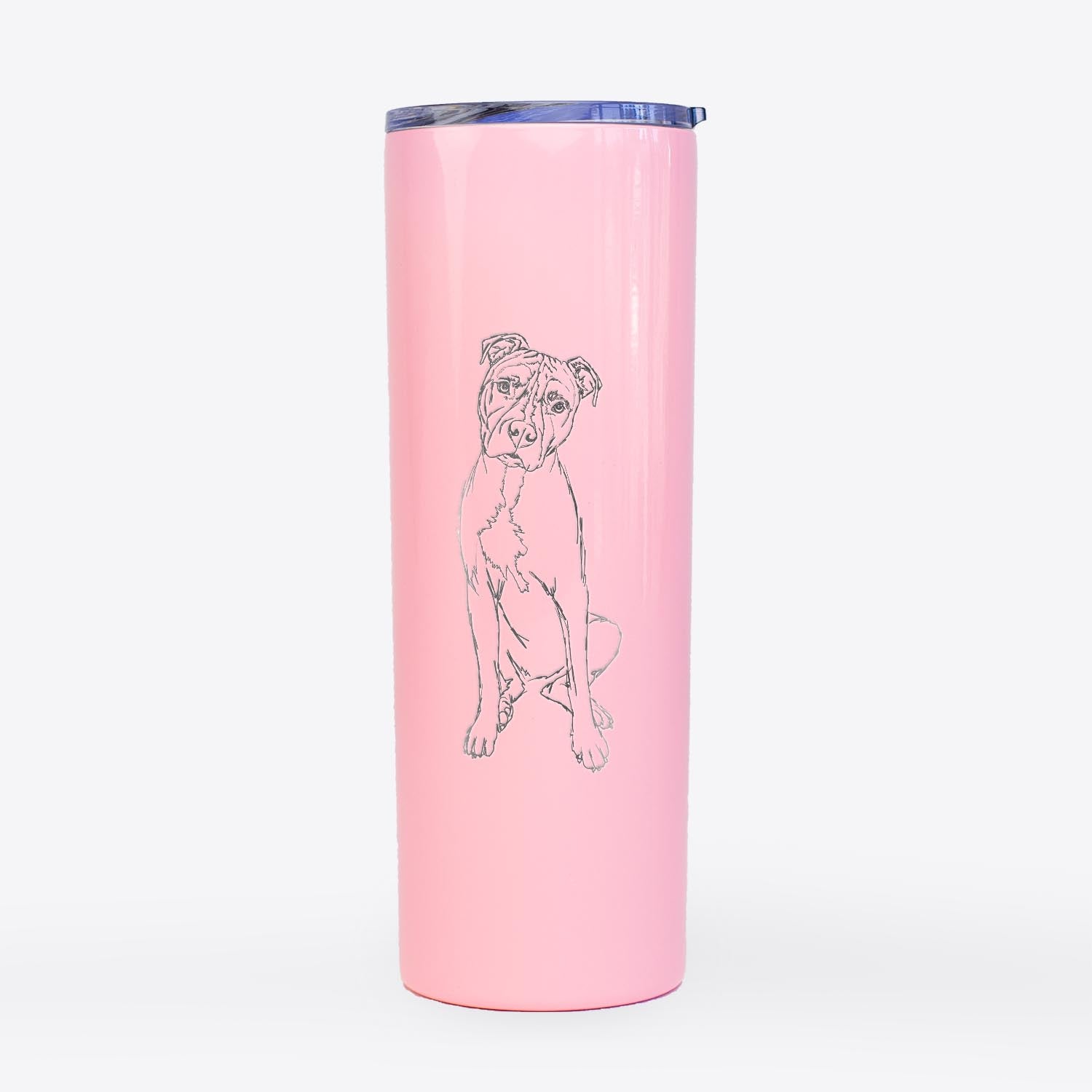 Doodled Reggie the American Staffordshire Terrier - 20oz Skinny Tumbler