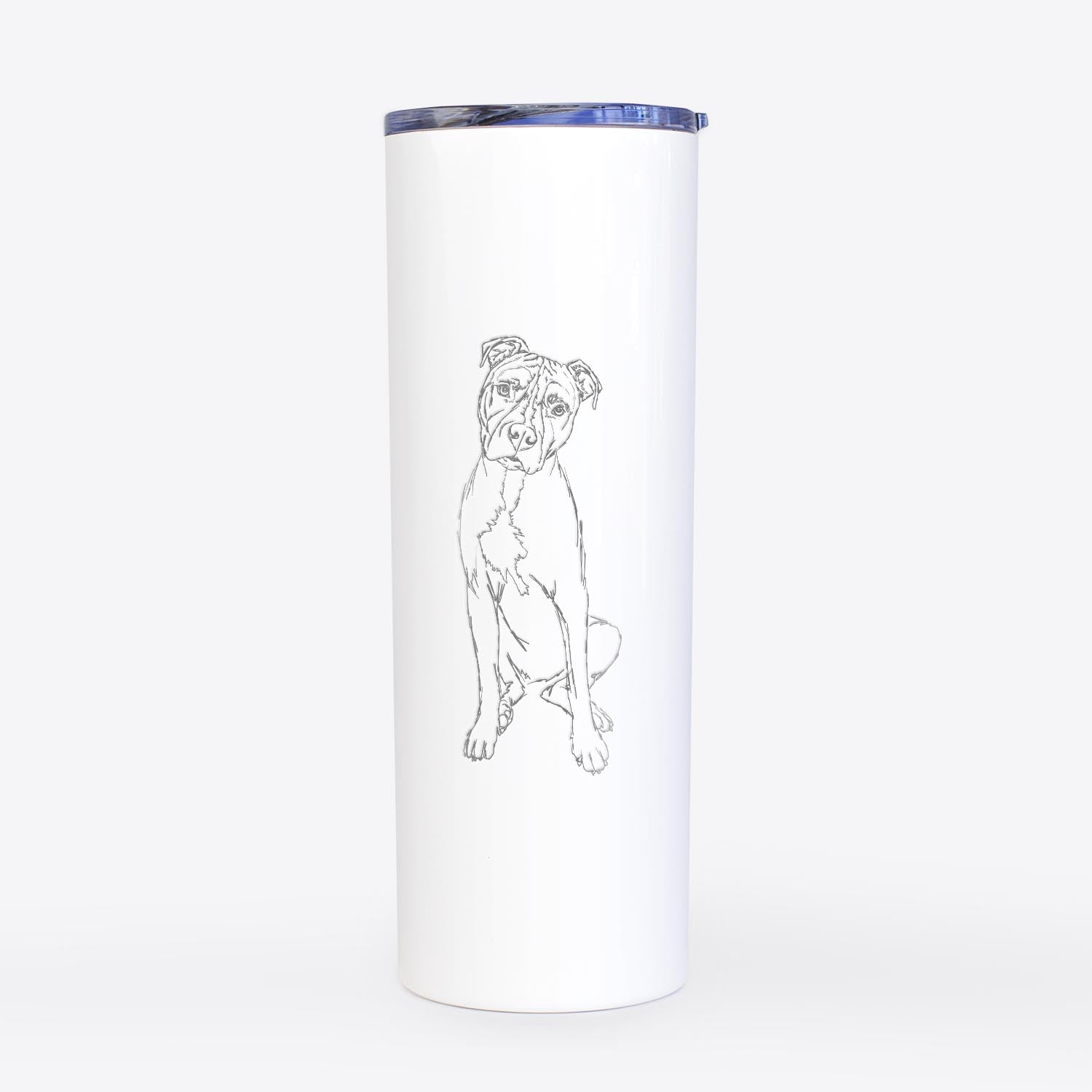 Doodled Reggie the American Staffordshire Terrier - 20oz Skinny Tumbler