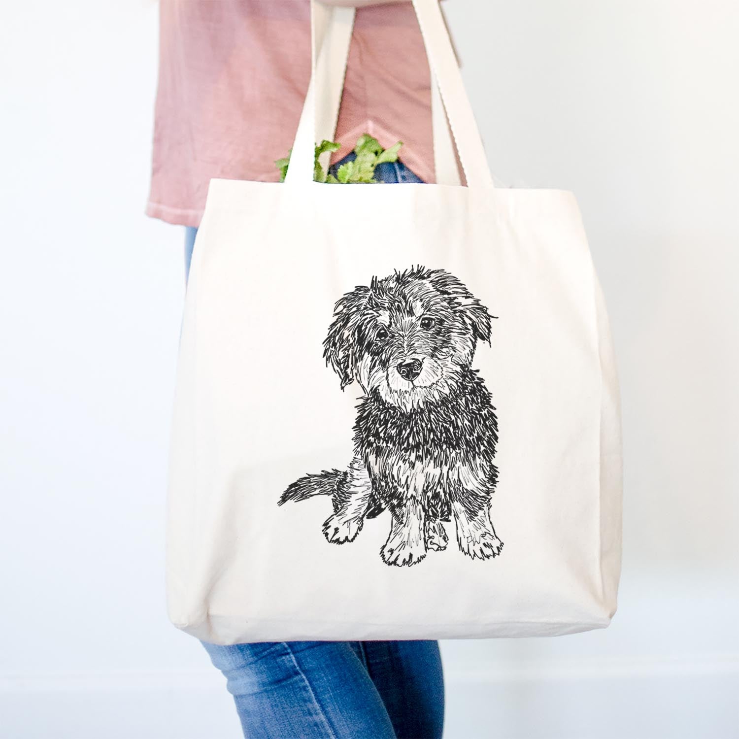 Doodled Remy the Bernedoodle - Tote Bag