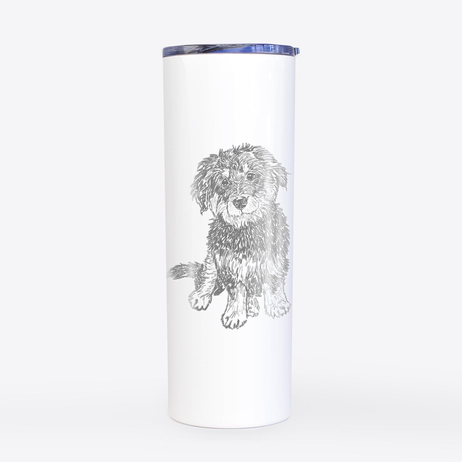 Doodled Remy the Bernedoodle - 20oz Skinny Tumbler