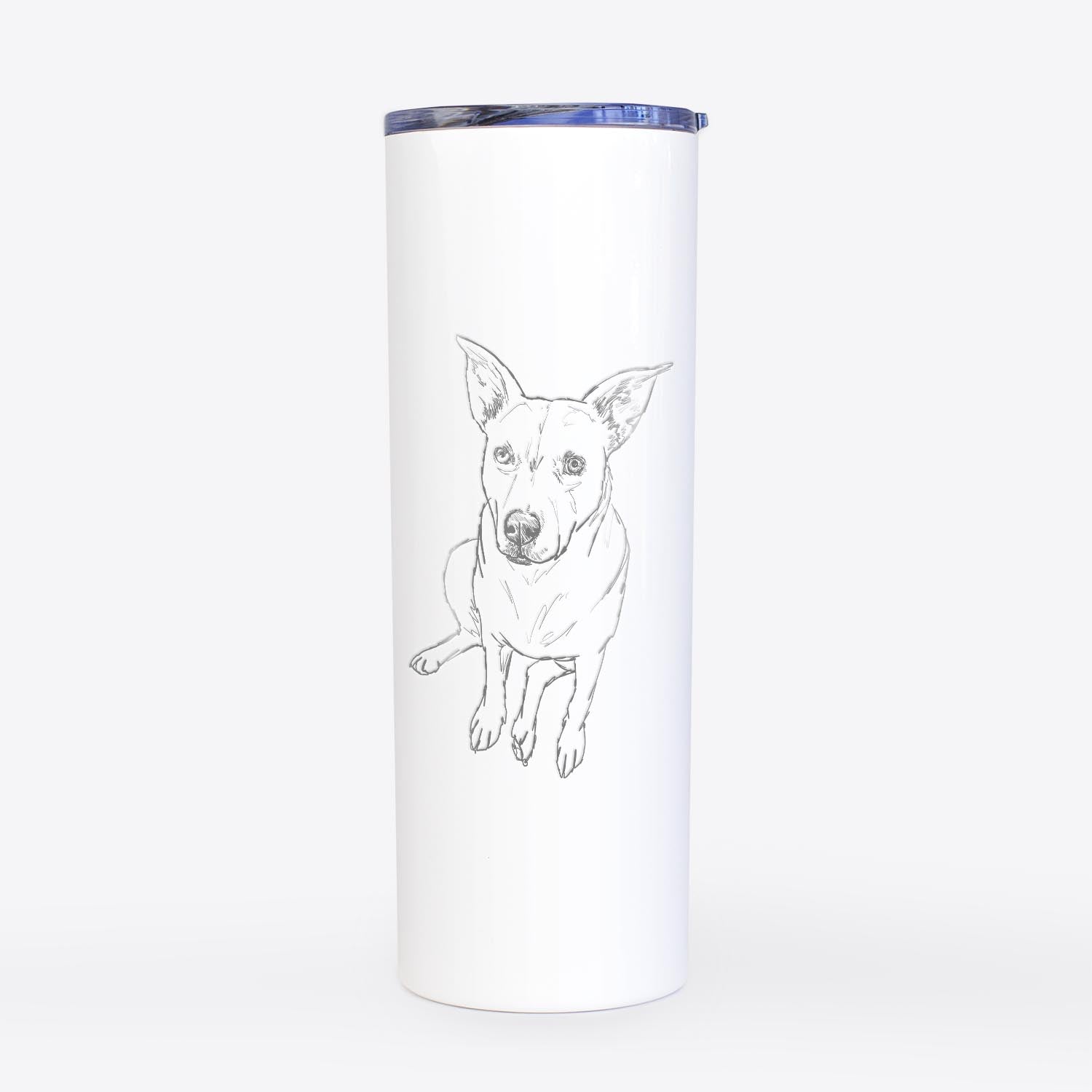 Doodled Rockstar the Mixed Breed - 20oz Skinny Tumbler