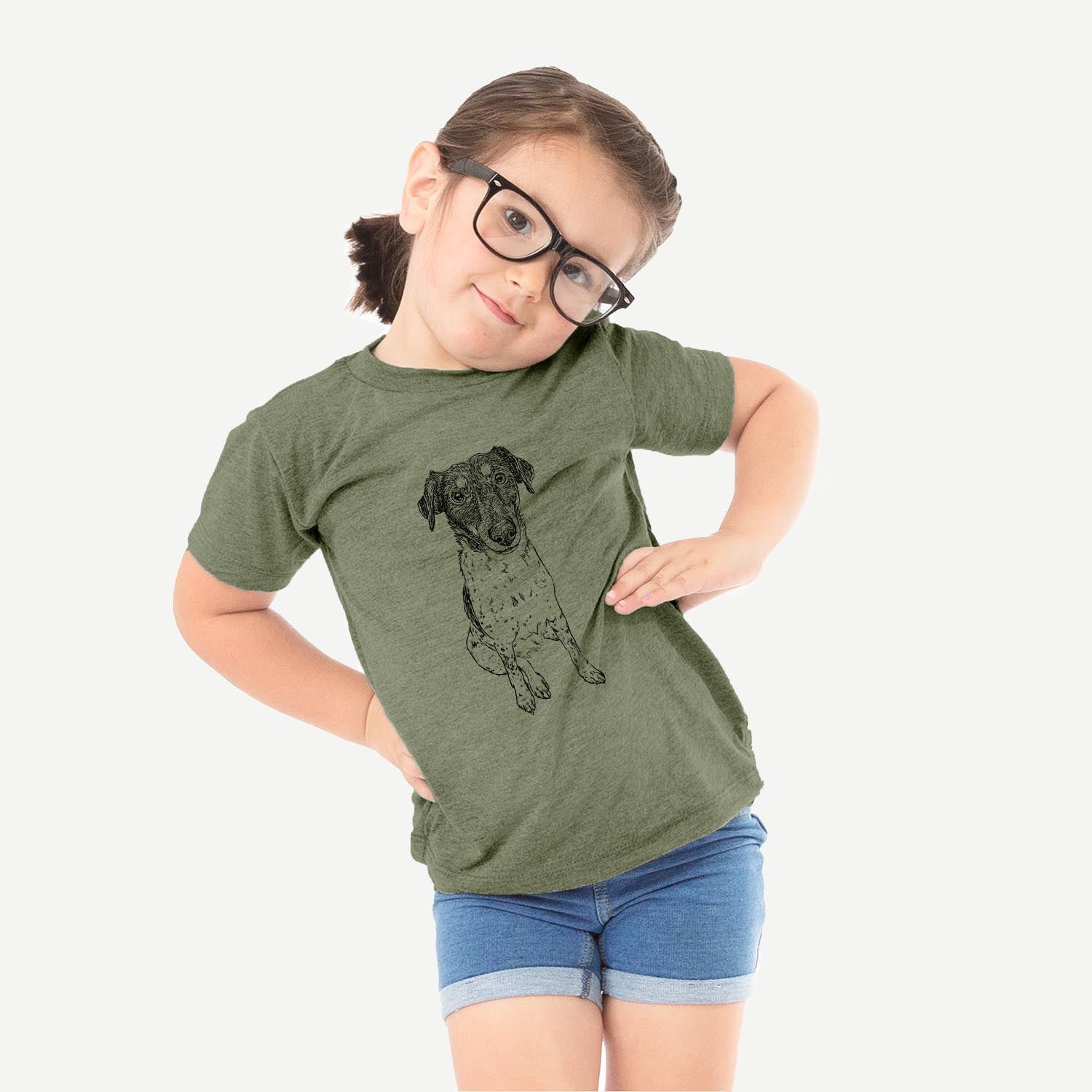 Doodled Rosie the Terrier Mix - Kids/Youth/Toddler Shirt