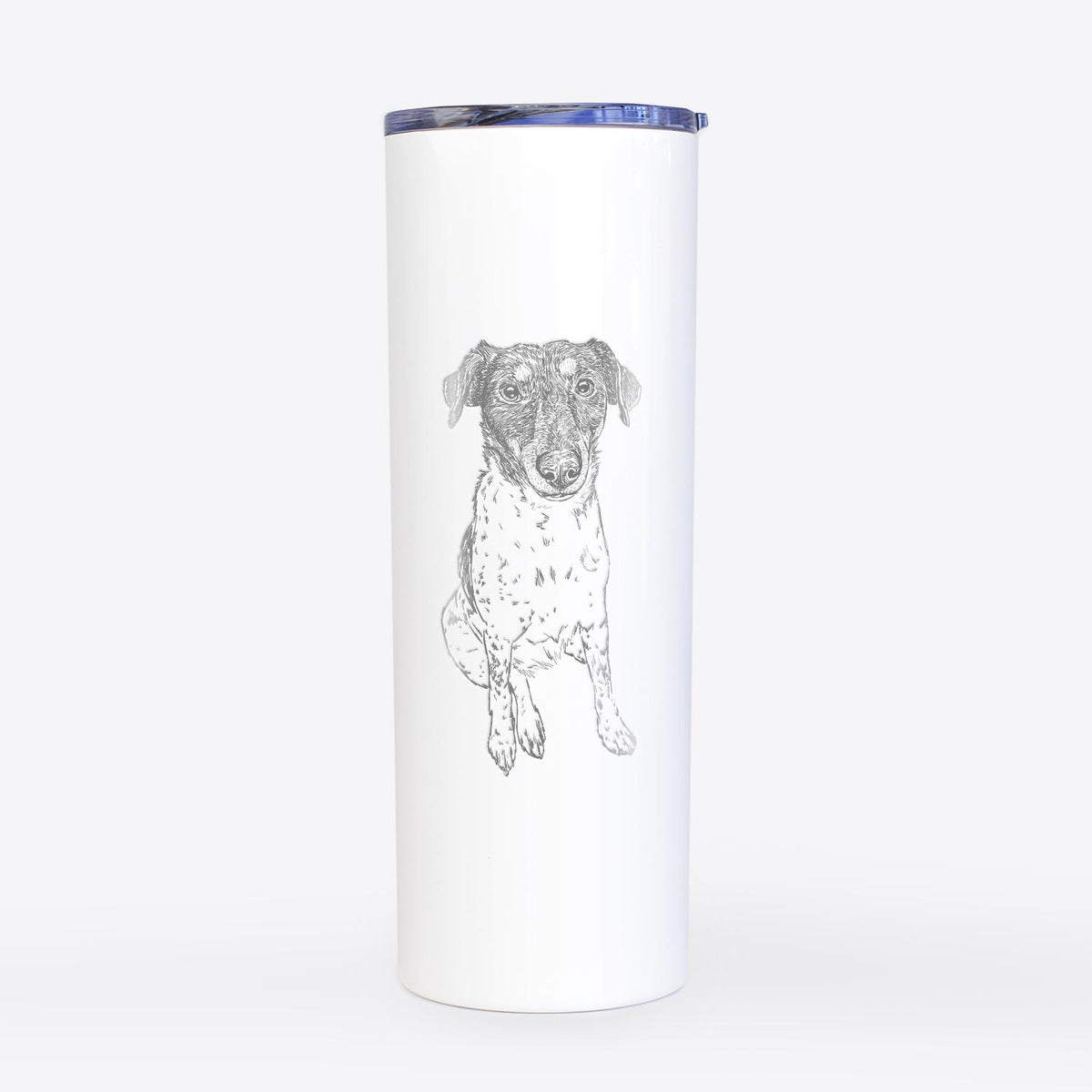 Doodled Rosie the Terrier Mix - 20oz Skinny Tumbler