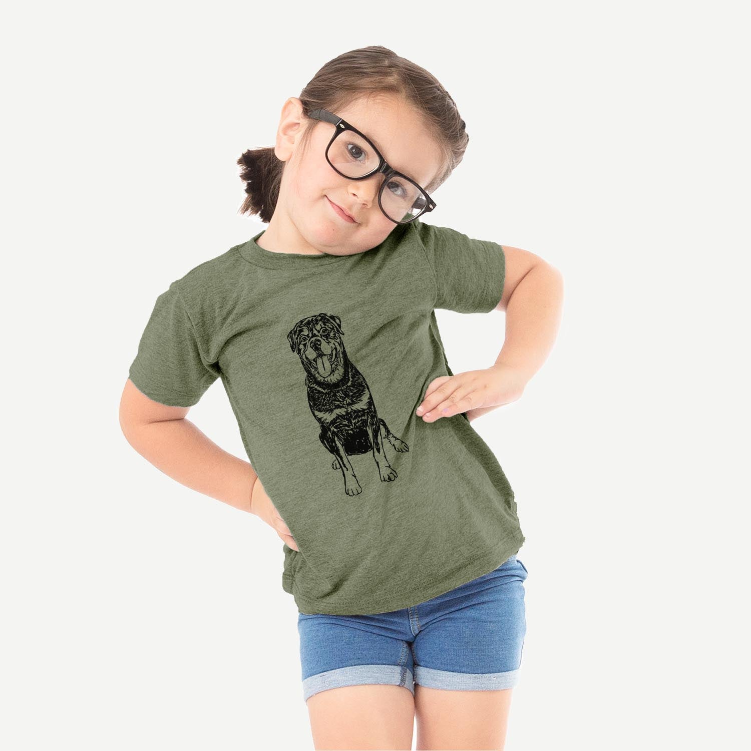 Doodled Rottweiler - Kids/Youth/Toddler Shirt