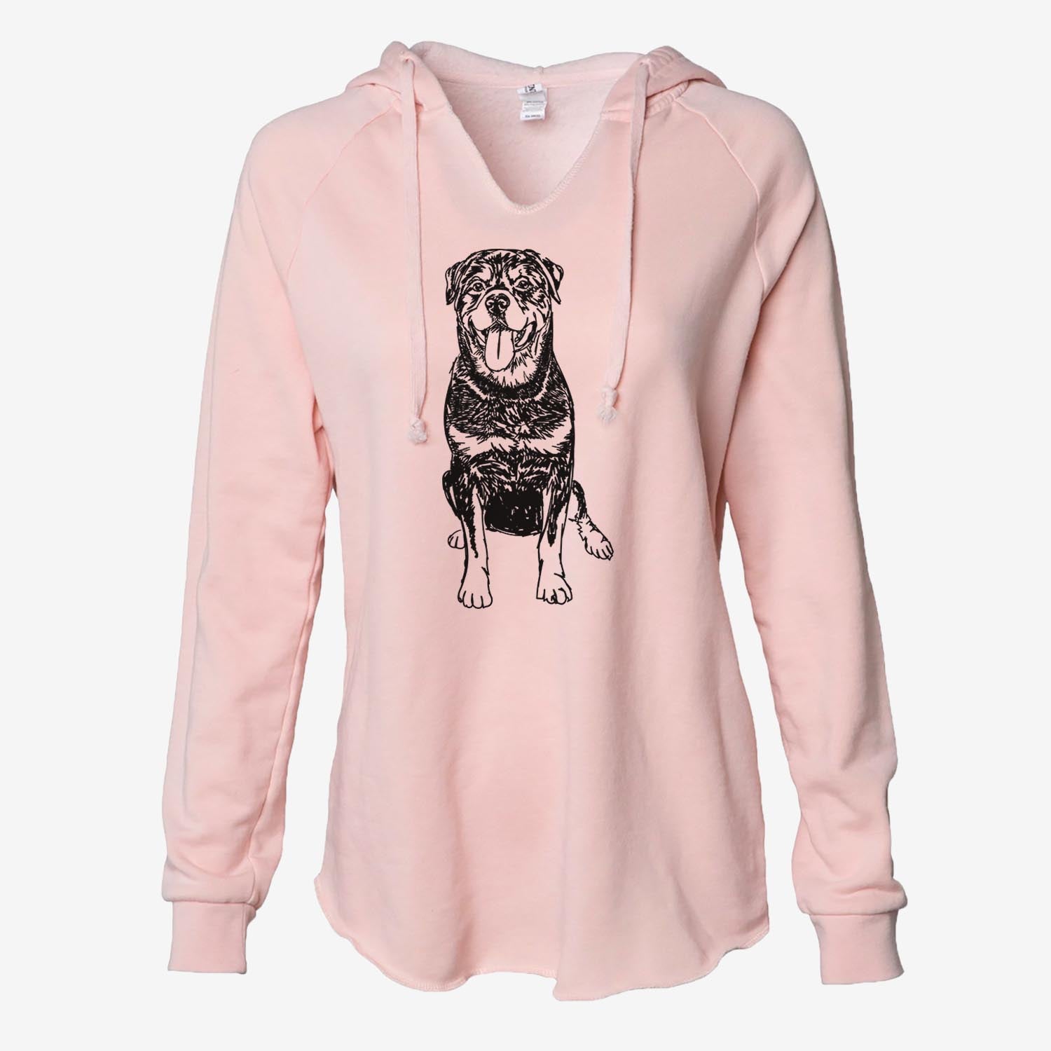 Doodled Rottweiler - Cali Wave Hooded Sweatshirt