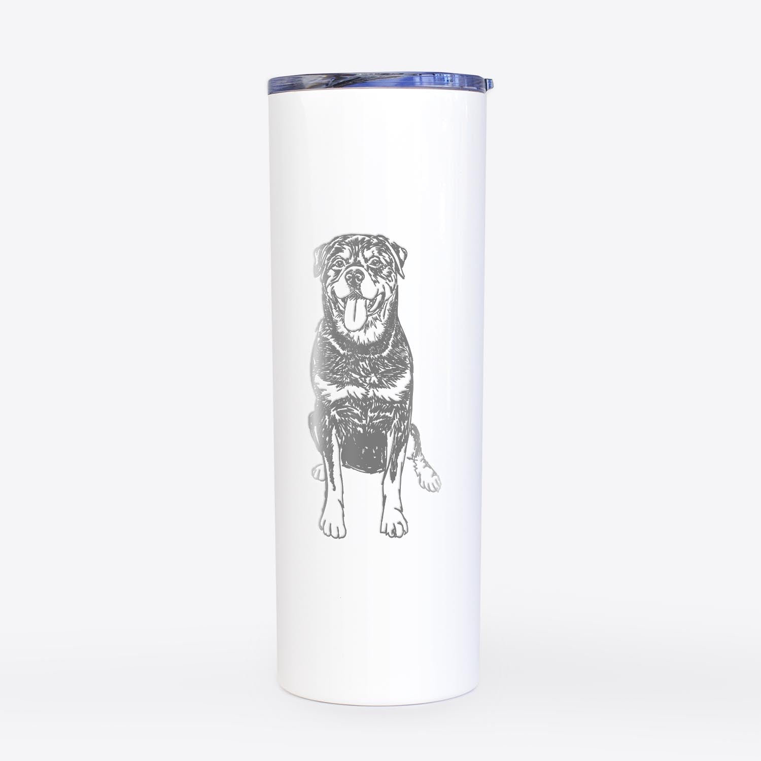 Doodled Rottweiler - 20oz Skinny Tumbler