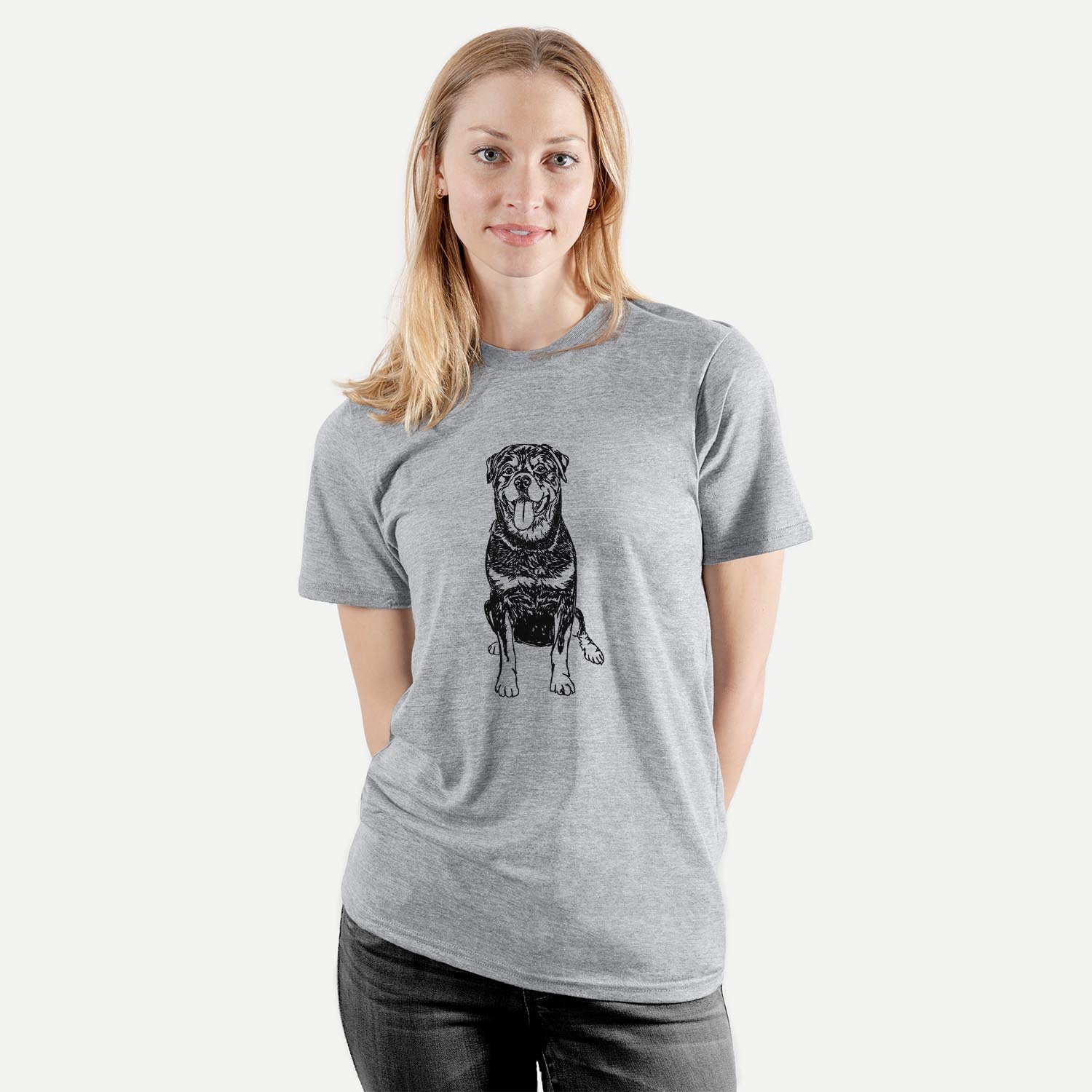 Doodled Rottweiler - Unisex Crewneck