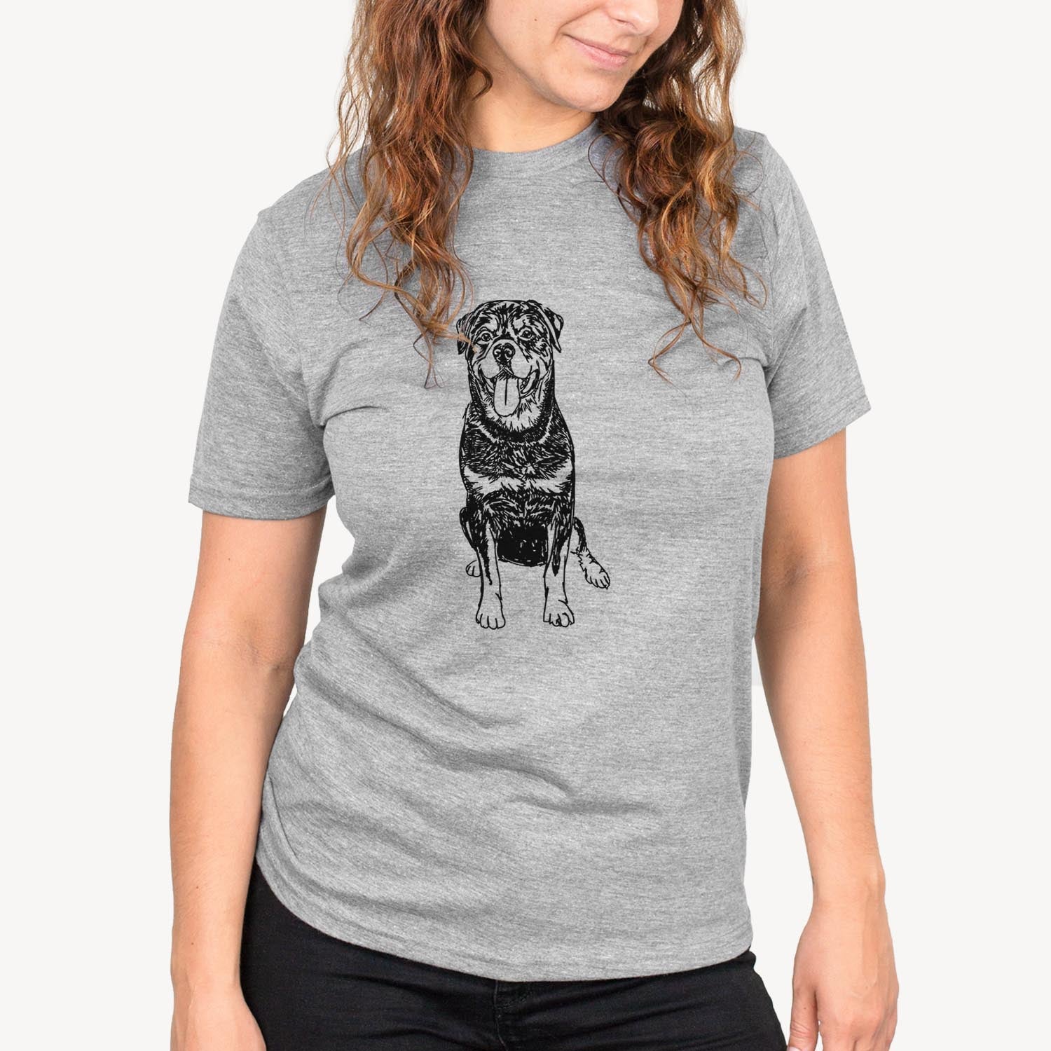 Doodled Rottweiler - Unisex Crewneck