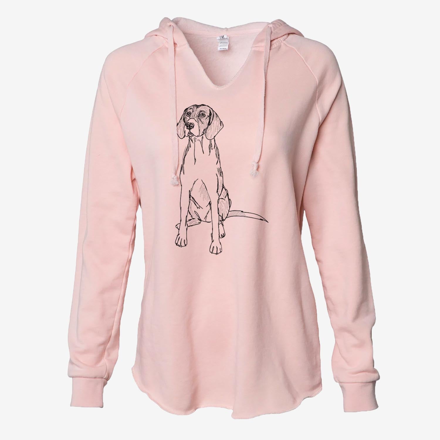 Doodled Rox the American Foxhound - Cali Wave Hooded Sweatshirt