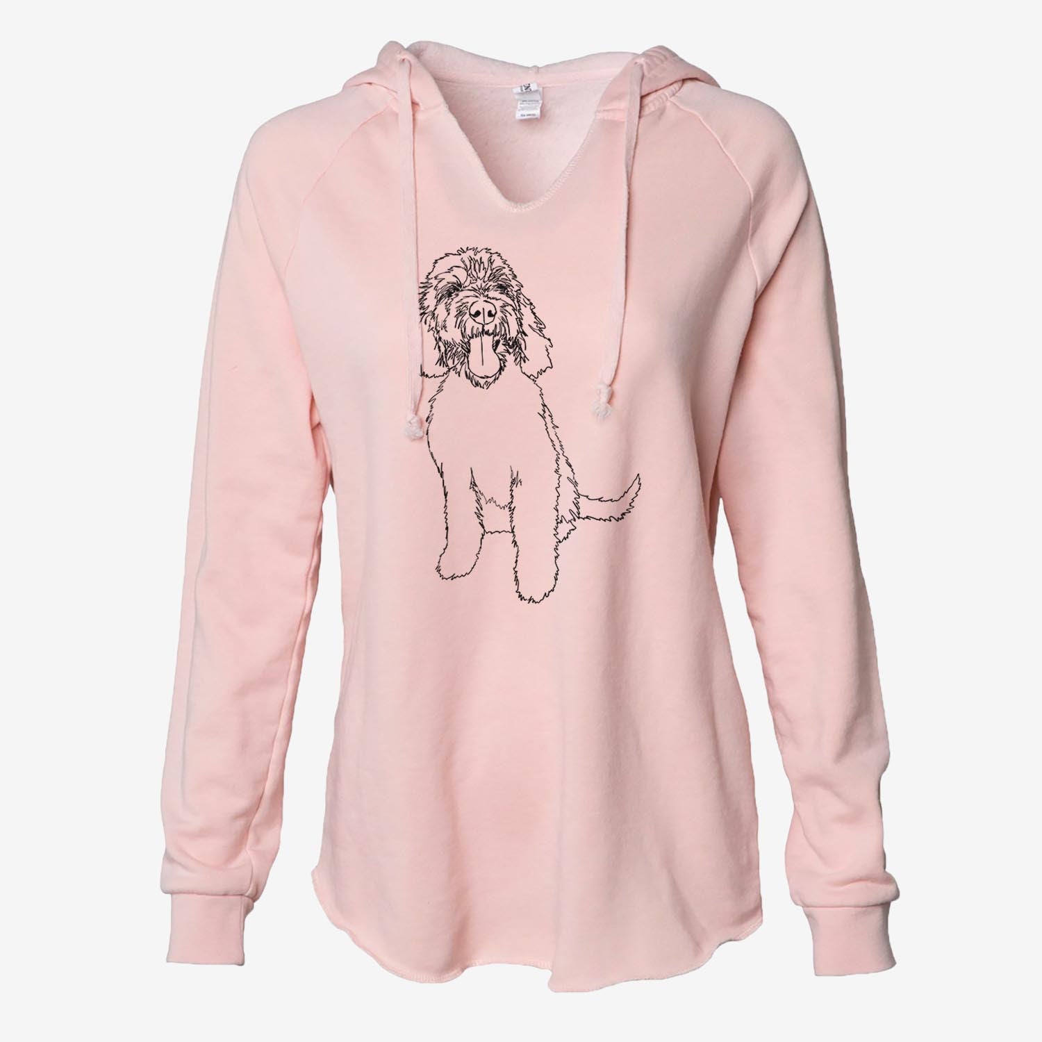 Doodled Ruby the Goldendoodle - Cali Wave Hooded Sweatshirt