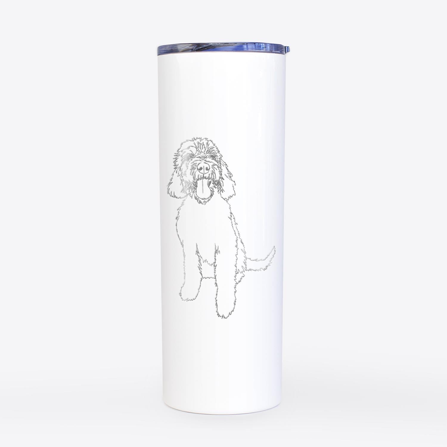 Doodled Ruby the Goldendoodle - 20oz Skinny Tumbler