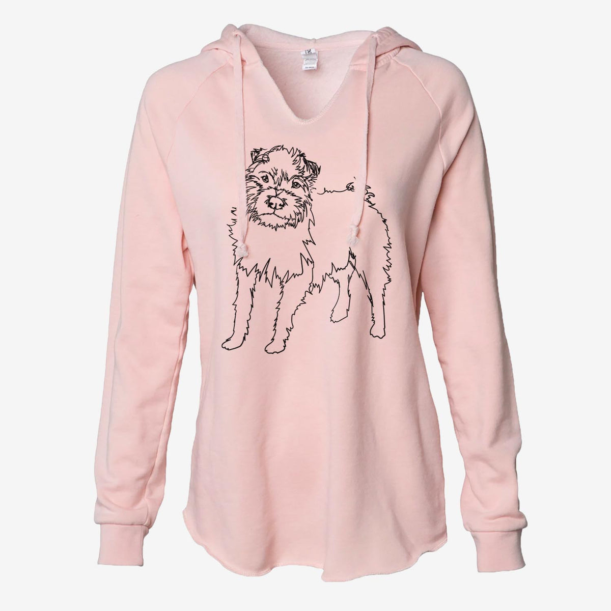 Doodled Sally the Jack Russell Terrier - Cali Wave Hooded Sweatshirt
