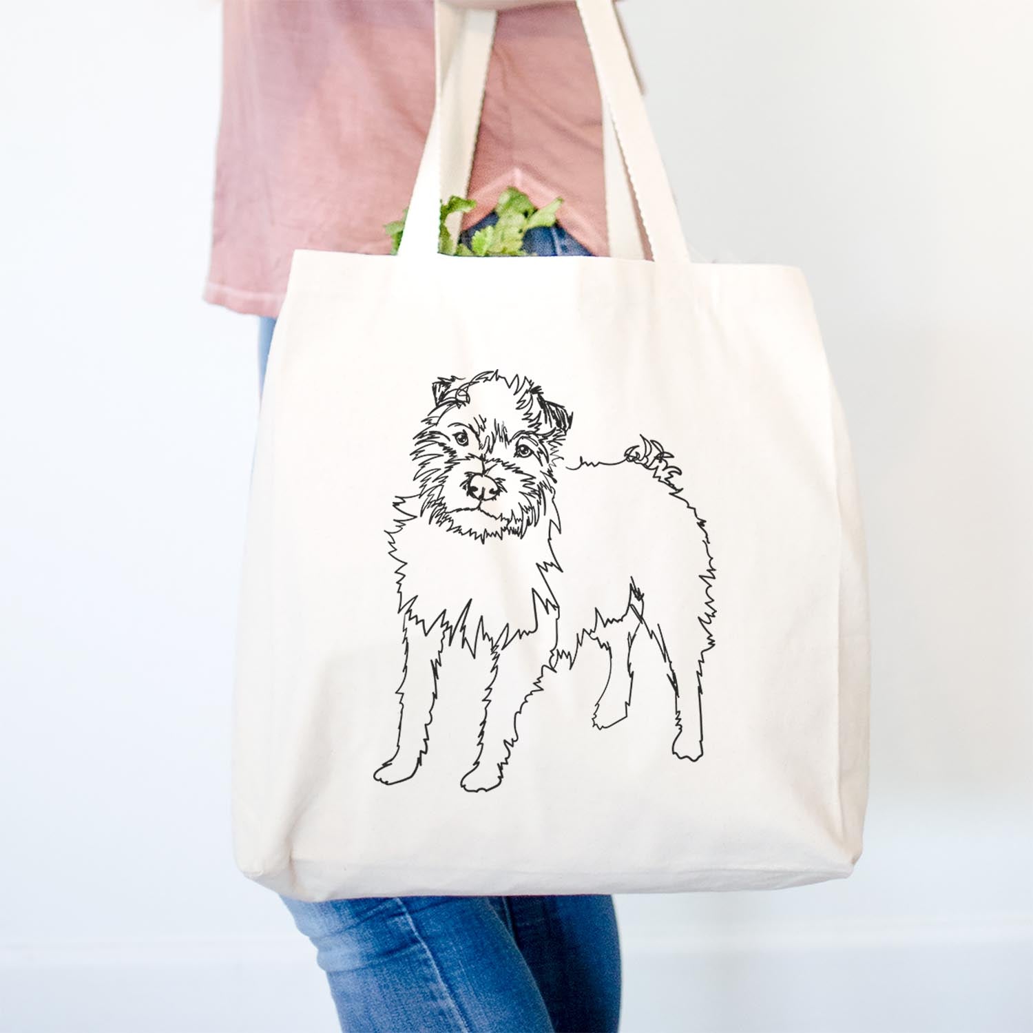 Doodled Sally the Jack Russell Terrier - Tote Bag