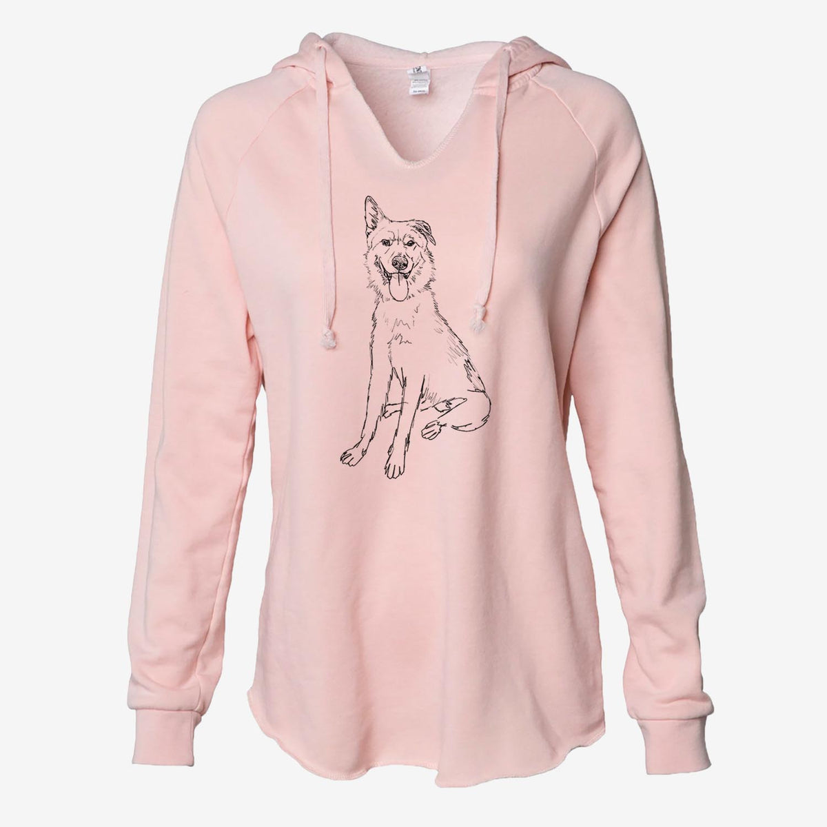 Doodled Shepard the Mixed Breed - Cali Wave Hooded Sweatshirt