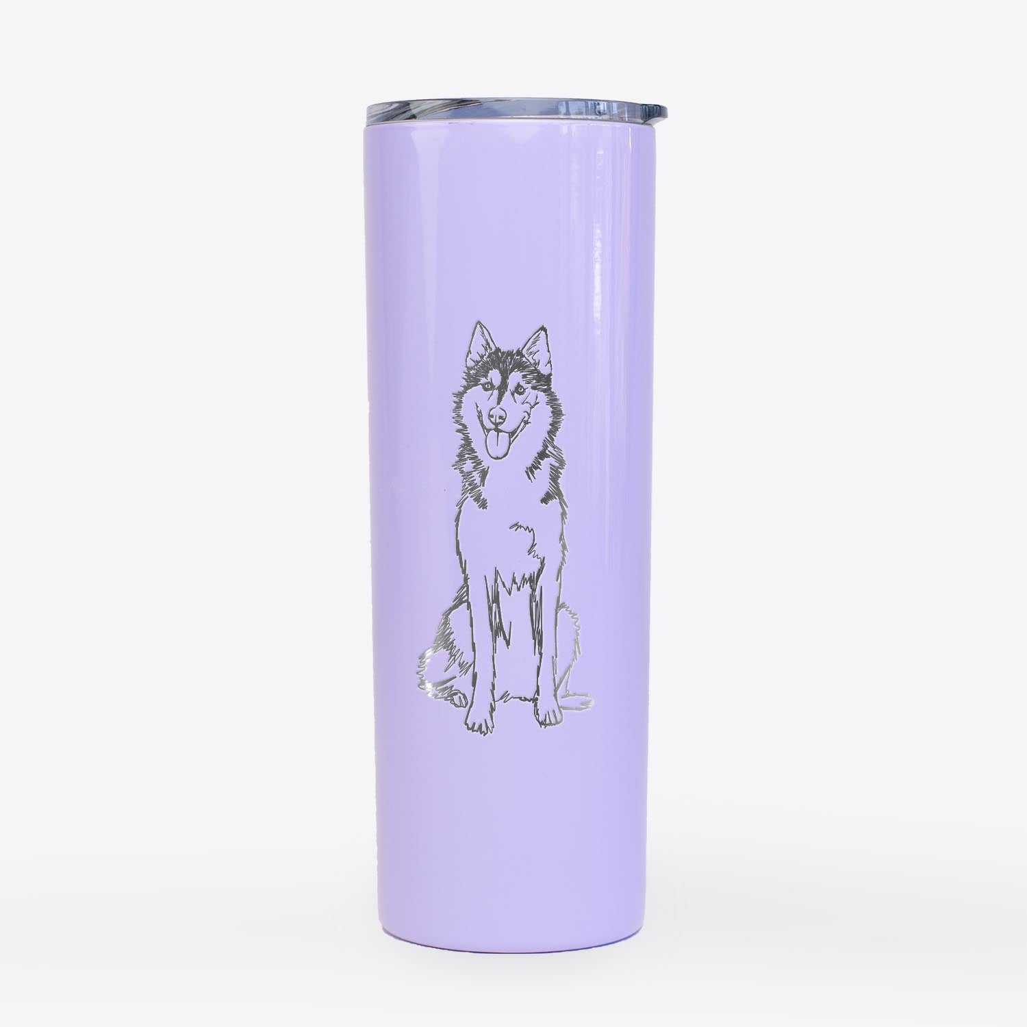 Doodled Siberian Husky - 20oz Skinny Tumbler