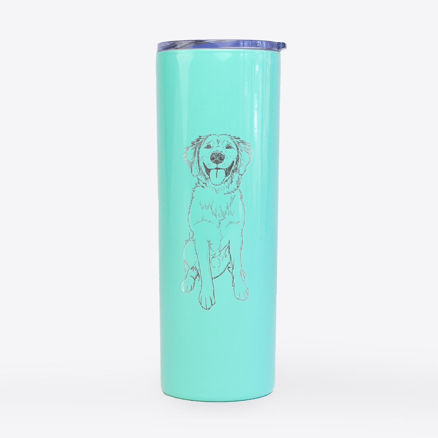 Doodled Simba the Golden Retriever - 20oz Skinny Tumbler