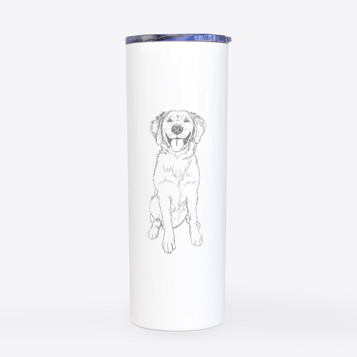 Doodled Simba the Golden Retriever - 20oz Skinny Tumbler