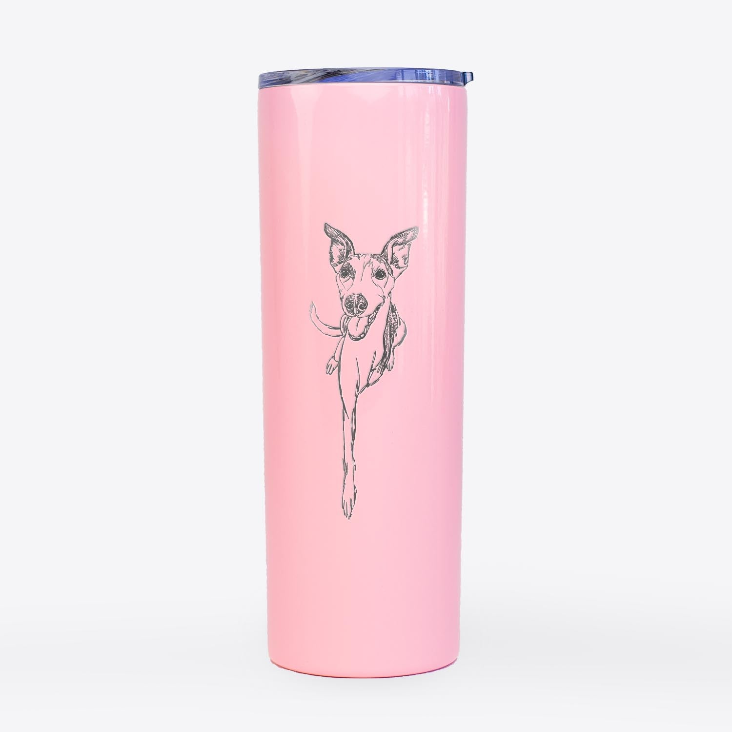 Doodled Sonic the Tripod Whippet - 20oz Skinny Tumbler