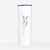 Doodled Sonic the Tripod Whippet - 20oz Skinny Tumbler