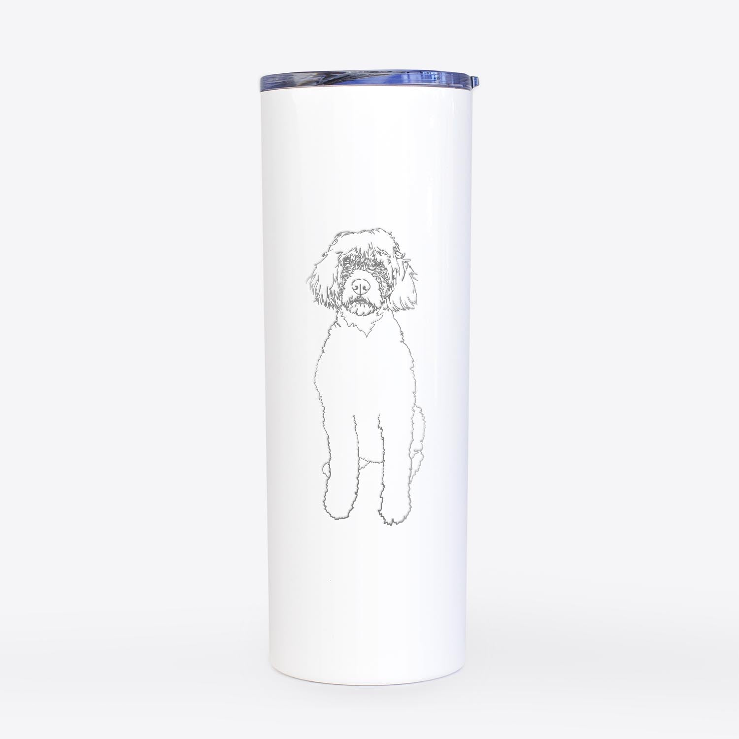 Doodled Sophie the Portuguese Water Dog - 20oz Skinny Tumbler