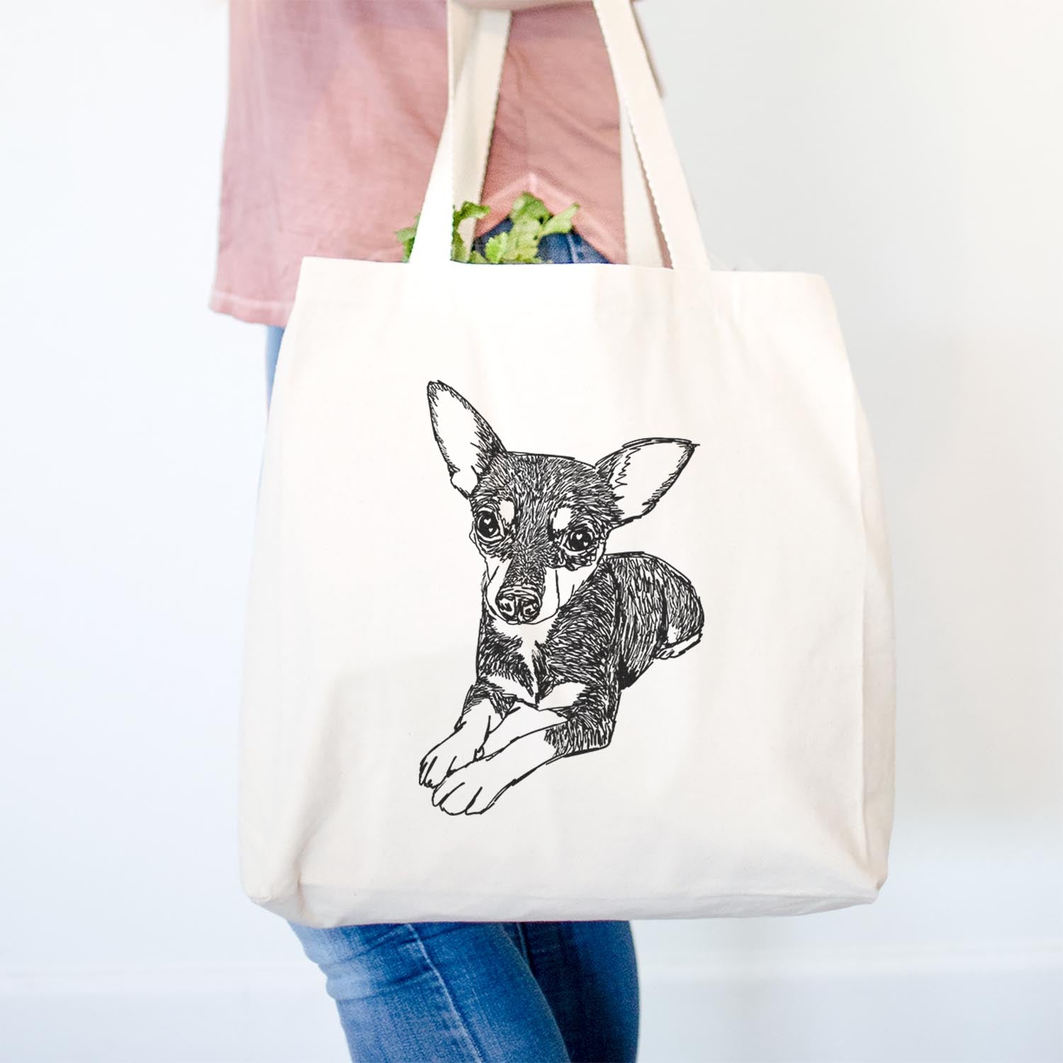 Doodled Sparty the Mixed Breed - Tote Bag